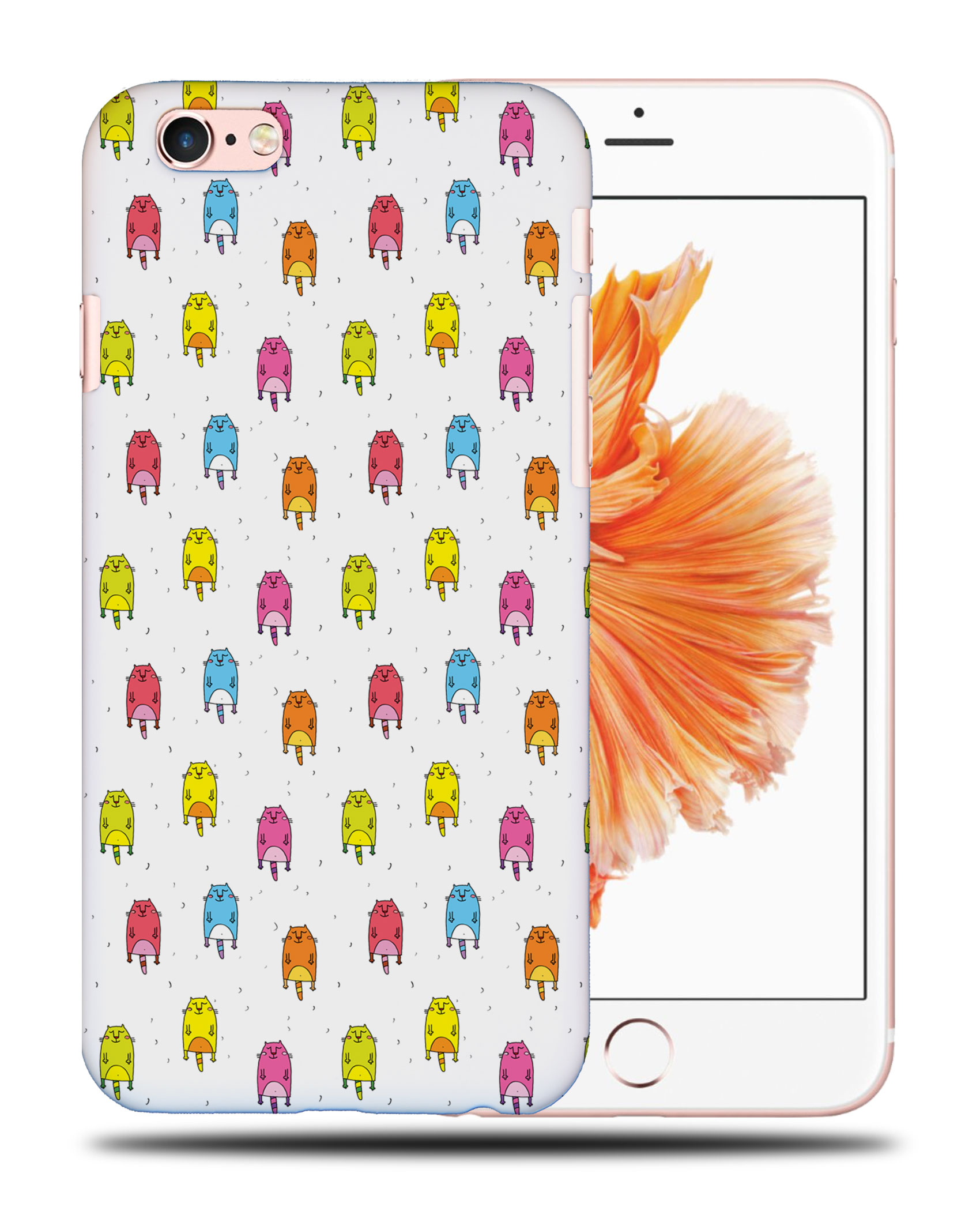 CASE COVER FOR APPLE IPHONE|CUTE FLYING CATS PATTERN #2 - Picture 35 of 44