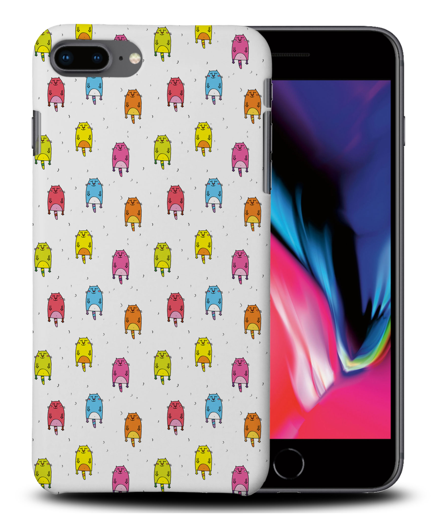 CASE COVER FOR APPLE IPHONE|CUTE FLYING CATS PATTERN #2 - Picture 29 of 44