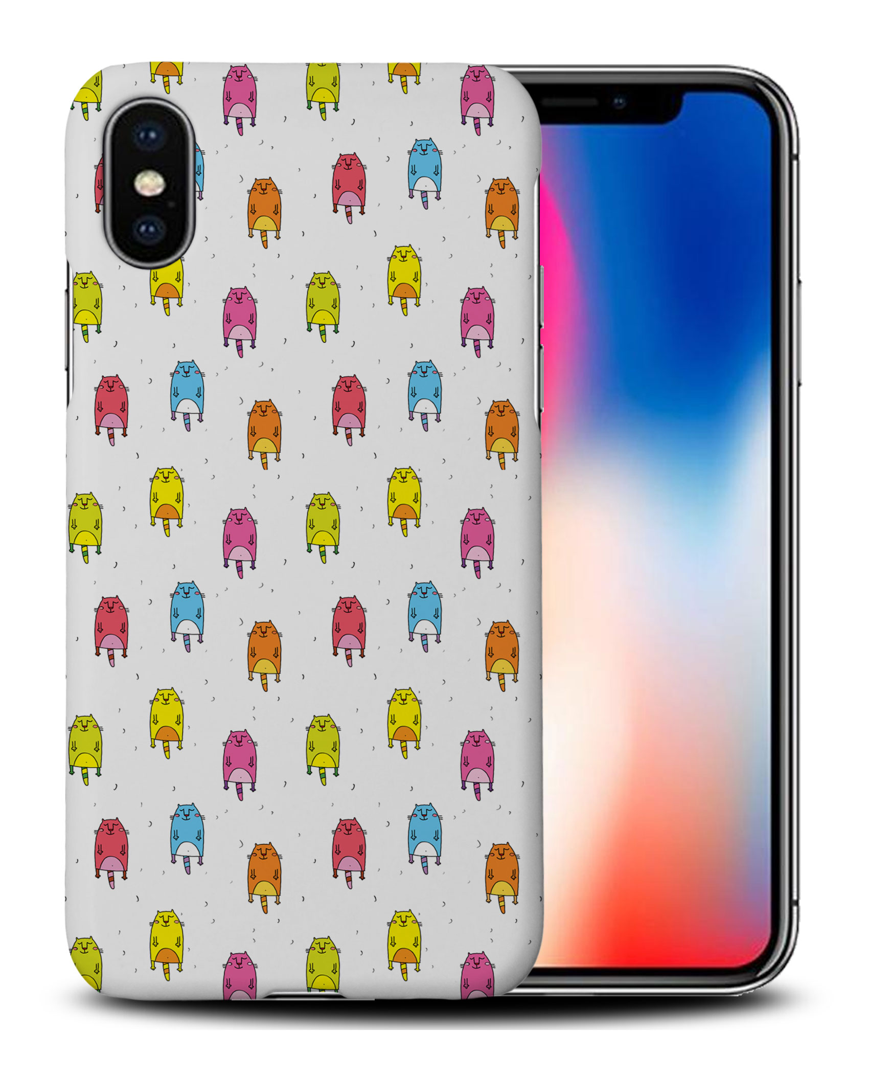 CASE COVER FOR APPLE IPHONE|CUTE FLYING CATS PATTERN #2 - Picture 26 of 44