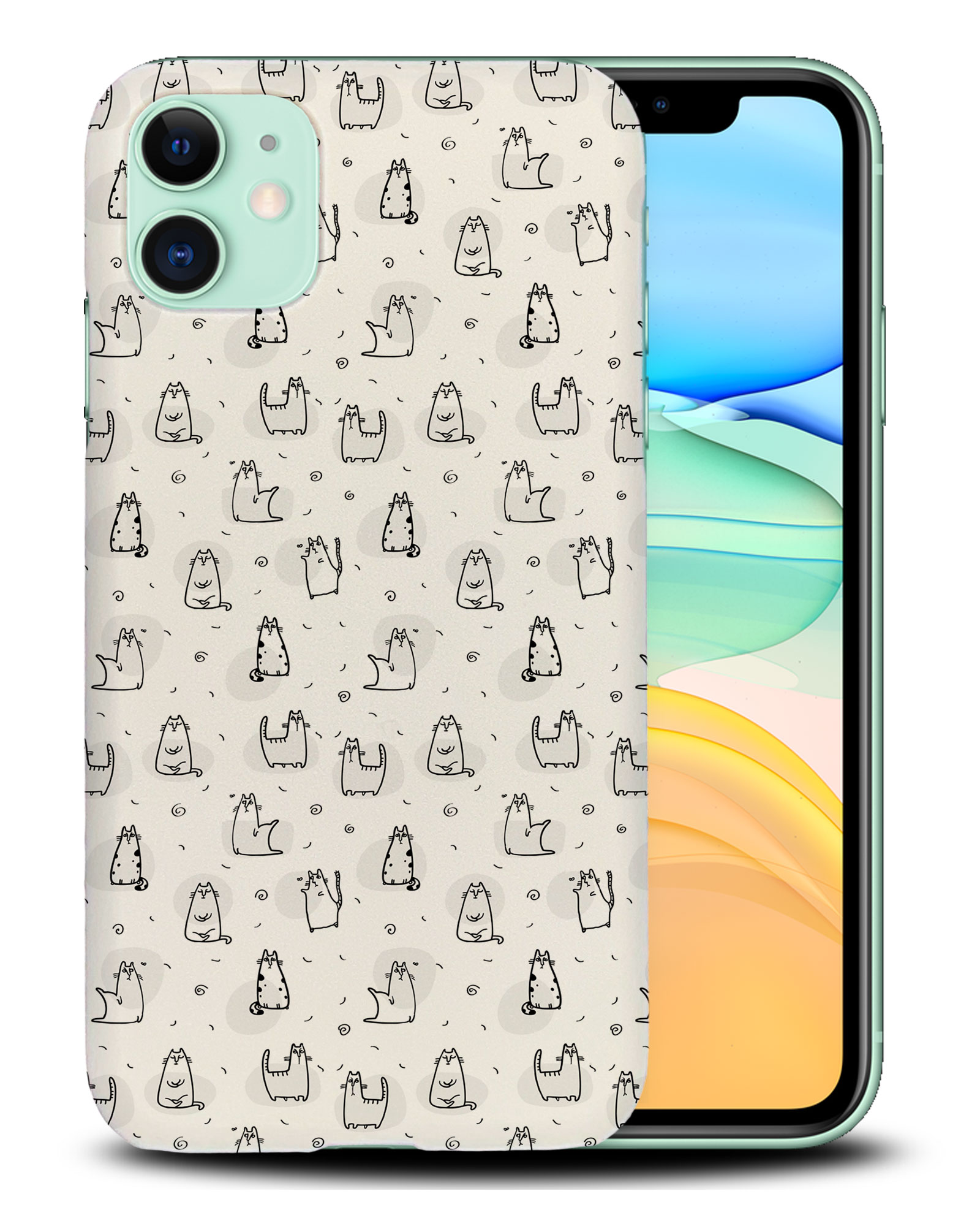CASE COVER FOR APPLE IPHONE|CUTE CAT ANIMAL LOVERS KITTEN #24 - Picture 24 of 44