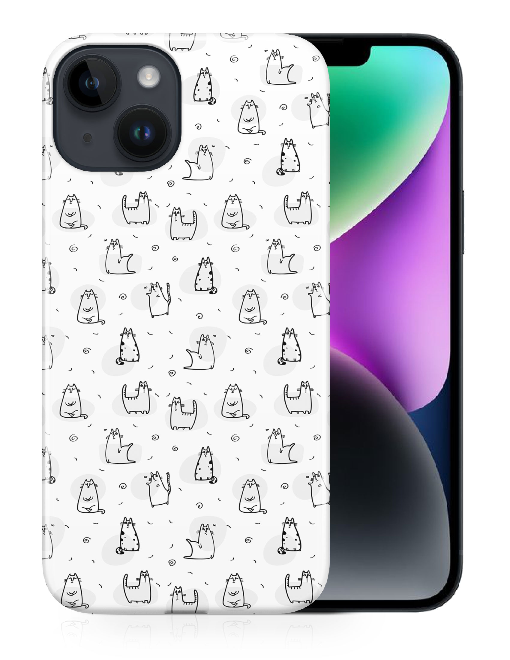 CASE COVER FOR APPLE IPHONE|CUTE CAT ANIMAL LOVERS KITTEN #24 - Picture 12 of 44