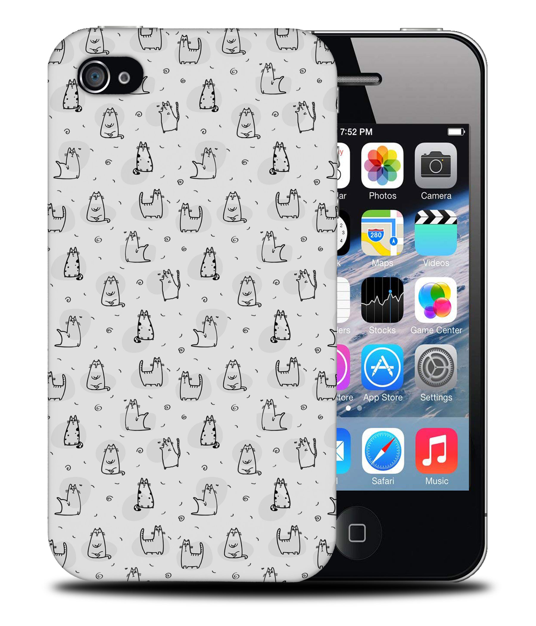 CASE COVER FOR APPLE IPHONE|CUTE CAT ANIMAL LOVERS KITTEN #24 - Picture 40 of 44