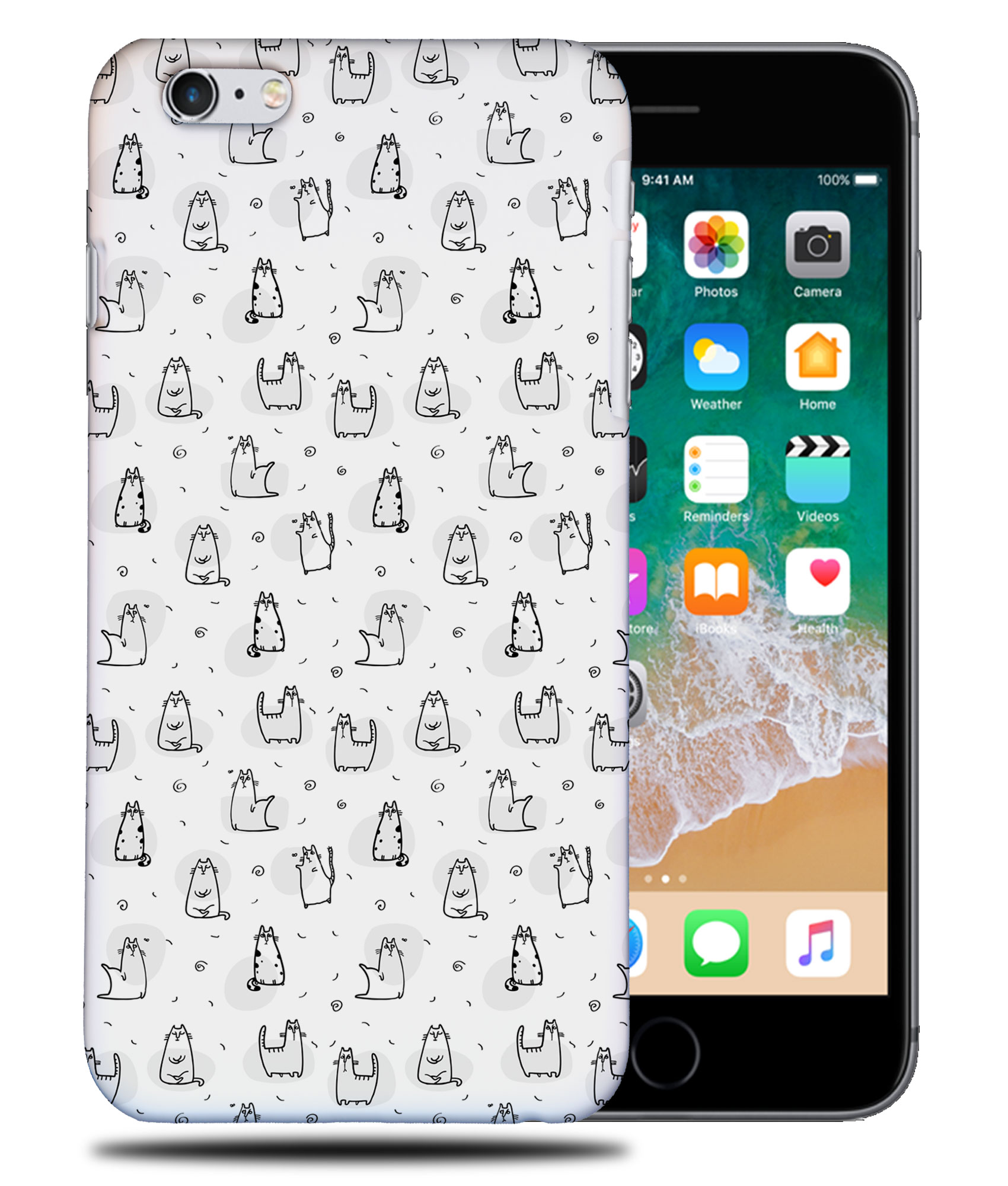 CASE COVER FOR APPLE IPHONE|CUTE CAT ANIMAL LOVERS KITTEN #24 - Picture 33 of 44