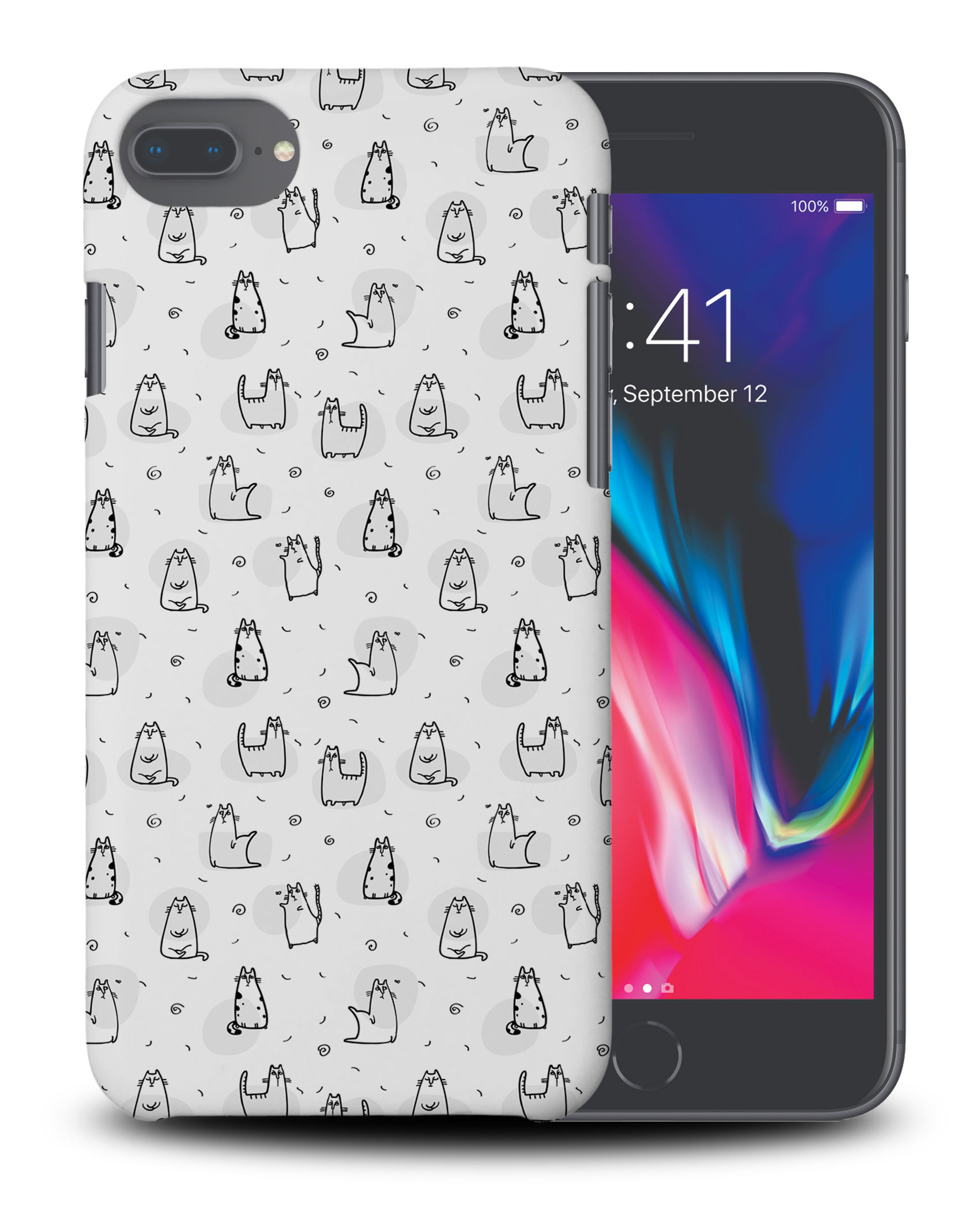 CASE COVER FOR APPLE IPHONE|CUTE CAT ANIMAL LOVERS KITTEN #24 - Picture 30 of 44