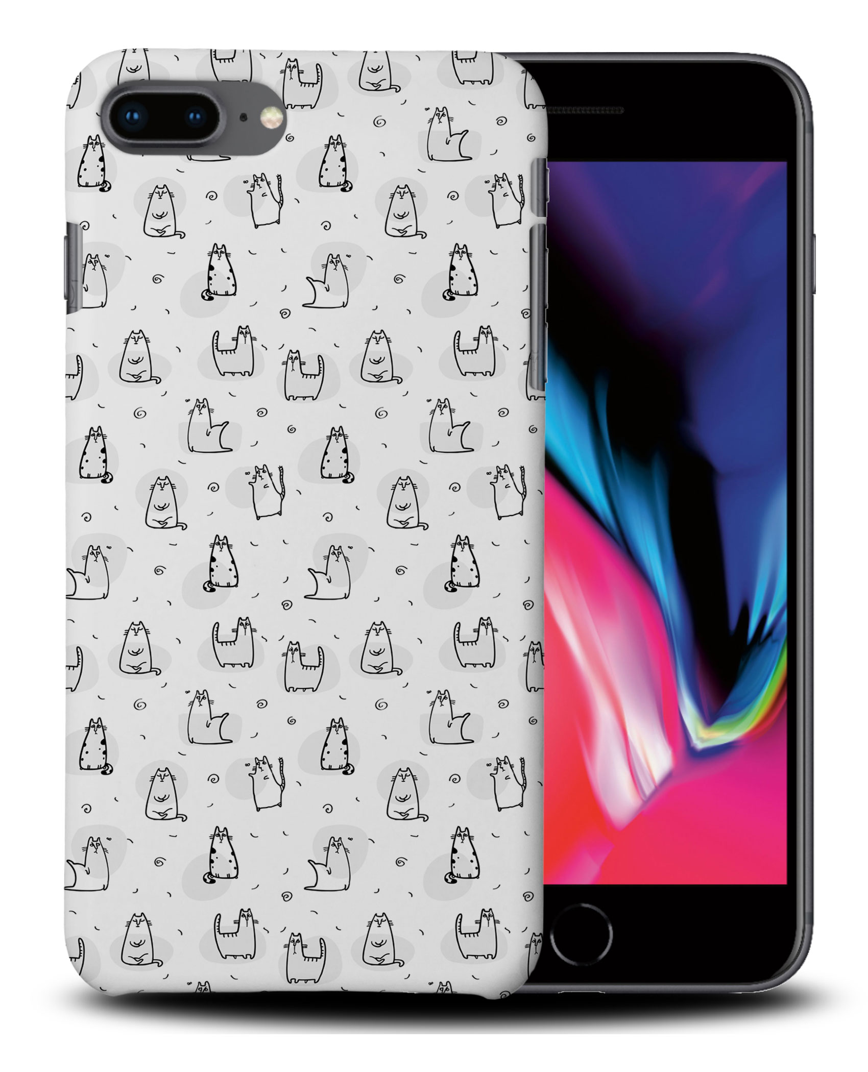 CASE COVER FOR APPLE IPHONE|CUTE CAT ANIMAL LOVERS KITTEN #24 - Picture 29 of 44