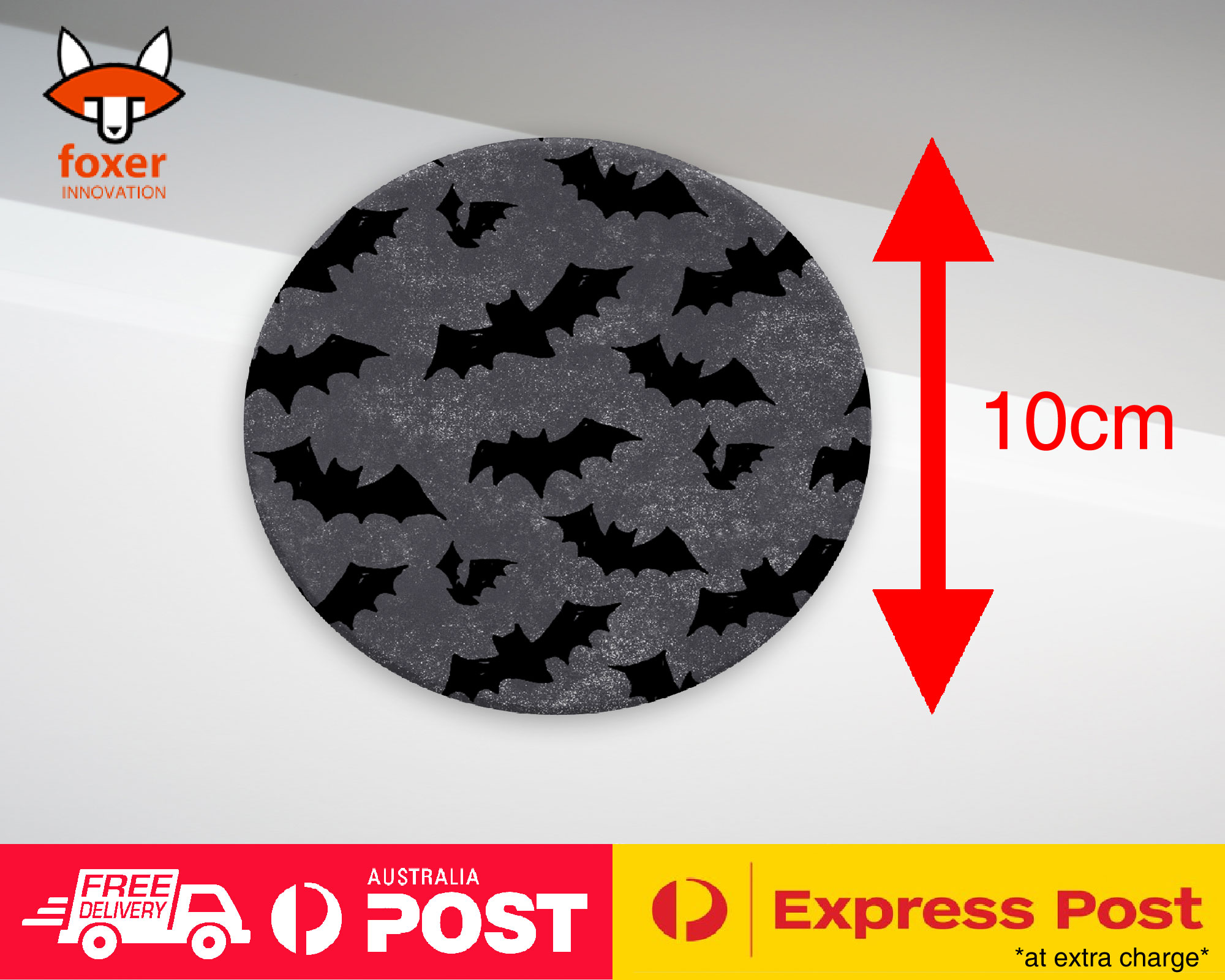 COASTER COFFEE DRINKING MAT|HALLOWEEN BATS PATTERN