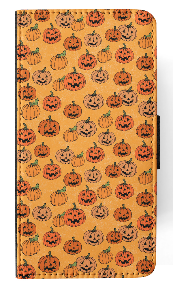 FLIP CASE FOR APPLE IPHONE|HALLOWEEN PUMPKIN FACES PATTERN - Picture 115 of 193