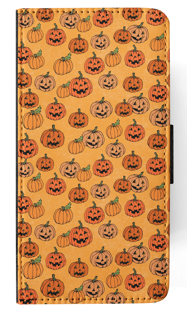 FLIP CASE FOR APPLE IPHONE|HALLOWEEN PUMPKIN FACES PATTERN - Picture 95 of 193