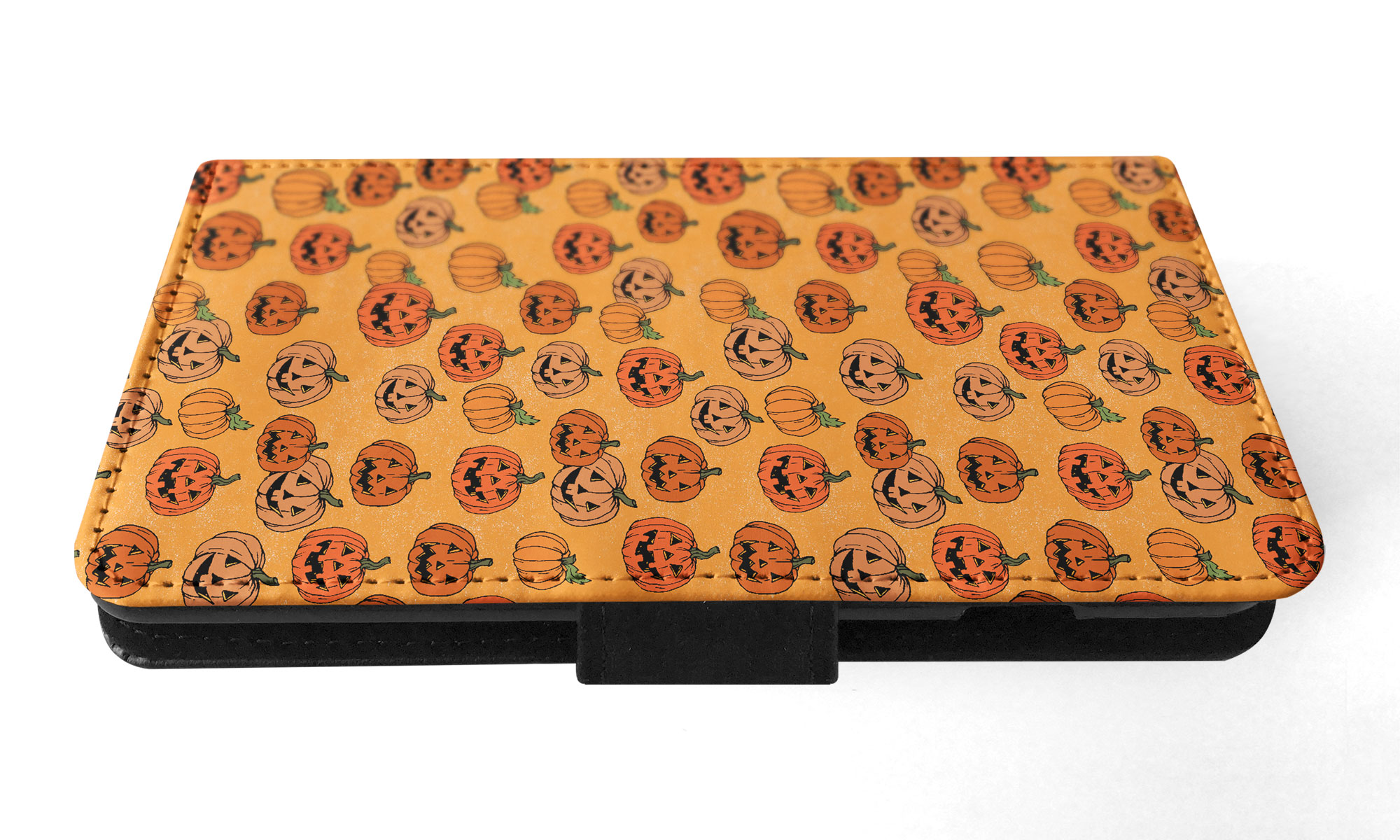 FLIP CASE FOR APPLE IPHONE|HALLOWEEN PUMPKIN FACES PATTERN - Picture 68 of 193