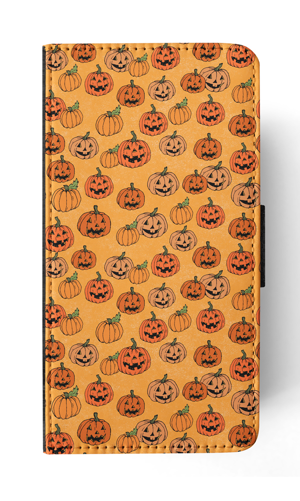 FLIP CASE FOR APPLE IPHONE|HALLOWEEN PUMPKIN FACES PATTERN - Picture 160 of 193