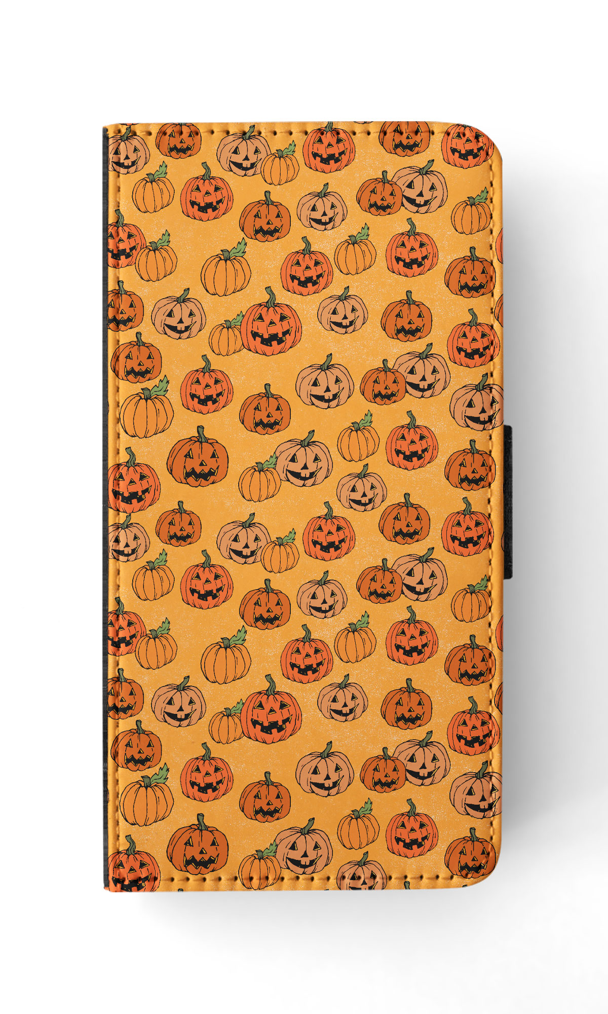 FLIP CASE FOR APPLE IPHONE|HALLOWEEN PUMPKIN FACES PATTERN - Picture 32 of 193