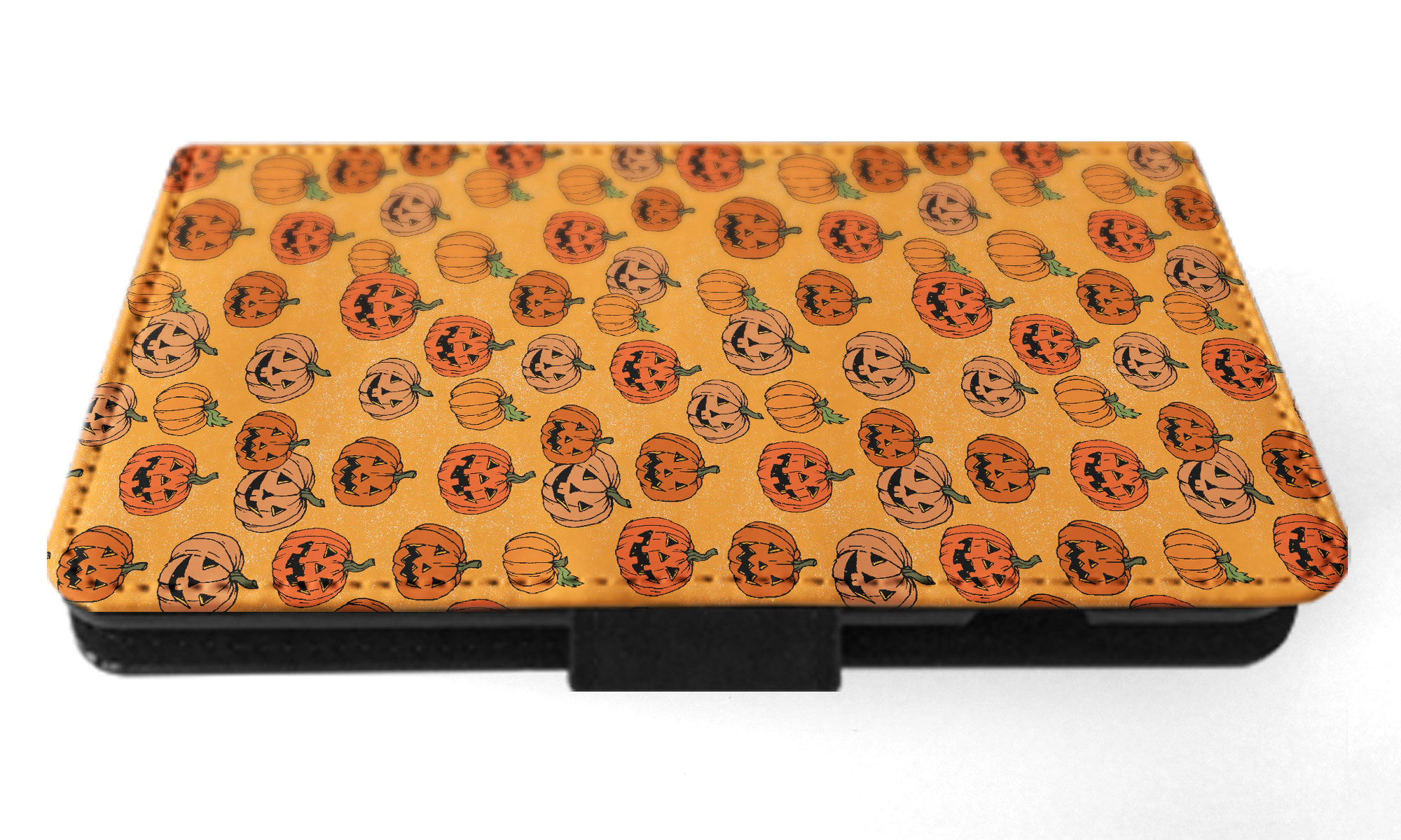 FLIP CASE FOR APPLE IPHONE|HALLOWEEN PUMPKIN FACES PATTERN - Picture 28 of 193