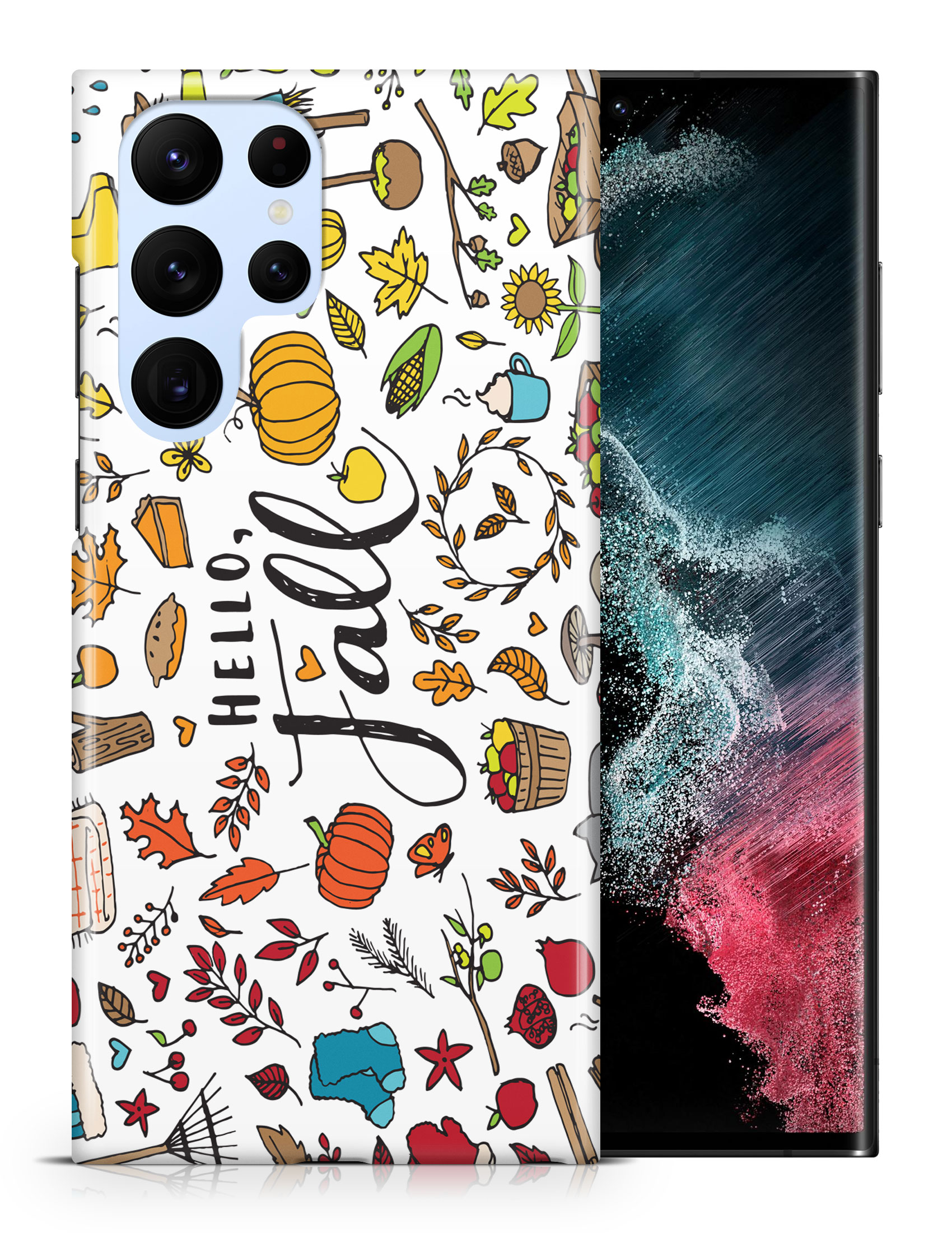 CASE COVER FOR SAMSUNG GALAXY|HELLO FALL AUTUMN LEAF COLLAGE - Picture 8 of 25