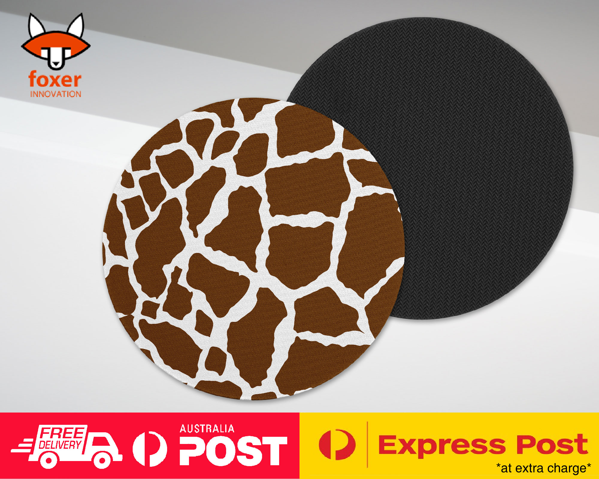 COASTER COFFEE DRINKING MAT|SEAMLESS COW SKIN PATTERN