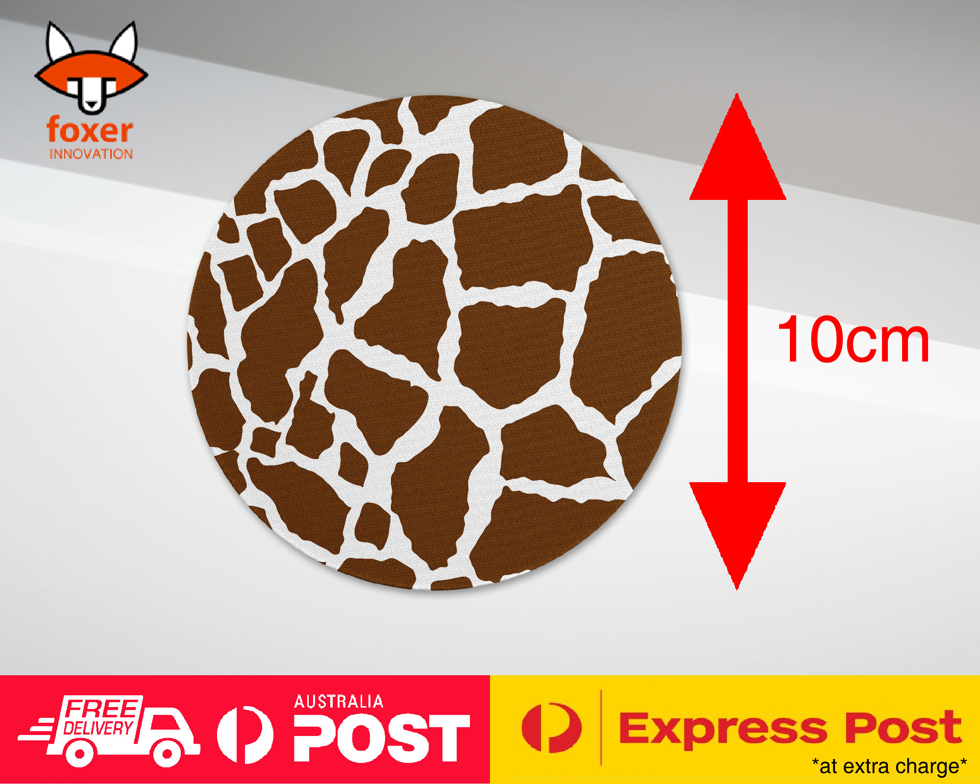 COASTER COFFEE DRINKING MAT|SEAMLESS COW SKIN PATTERN