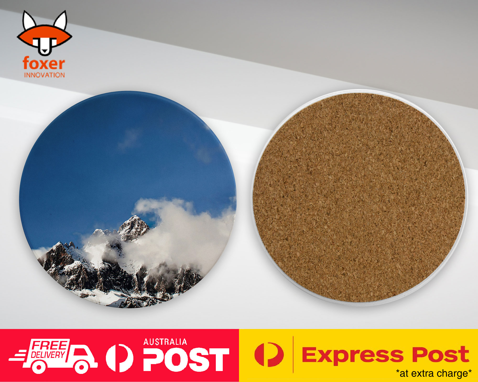 COASTER COFFEE DRINKING MAT|SNOWY MOUNTAIN - Imagen 8 de 21
