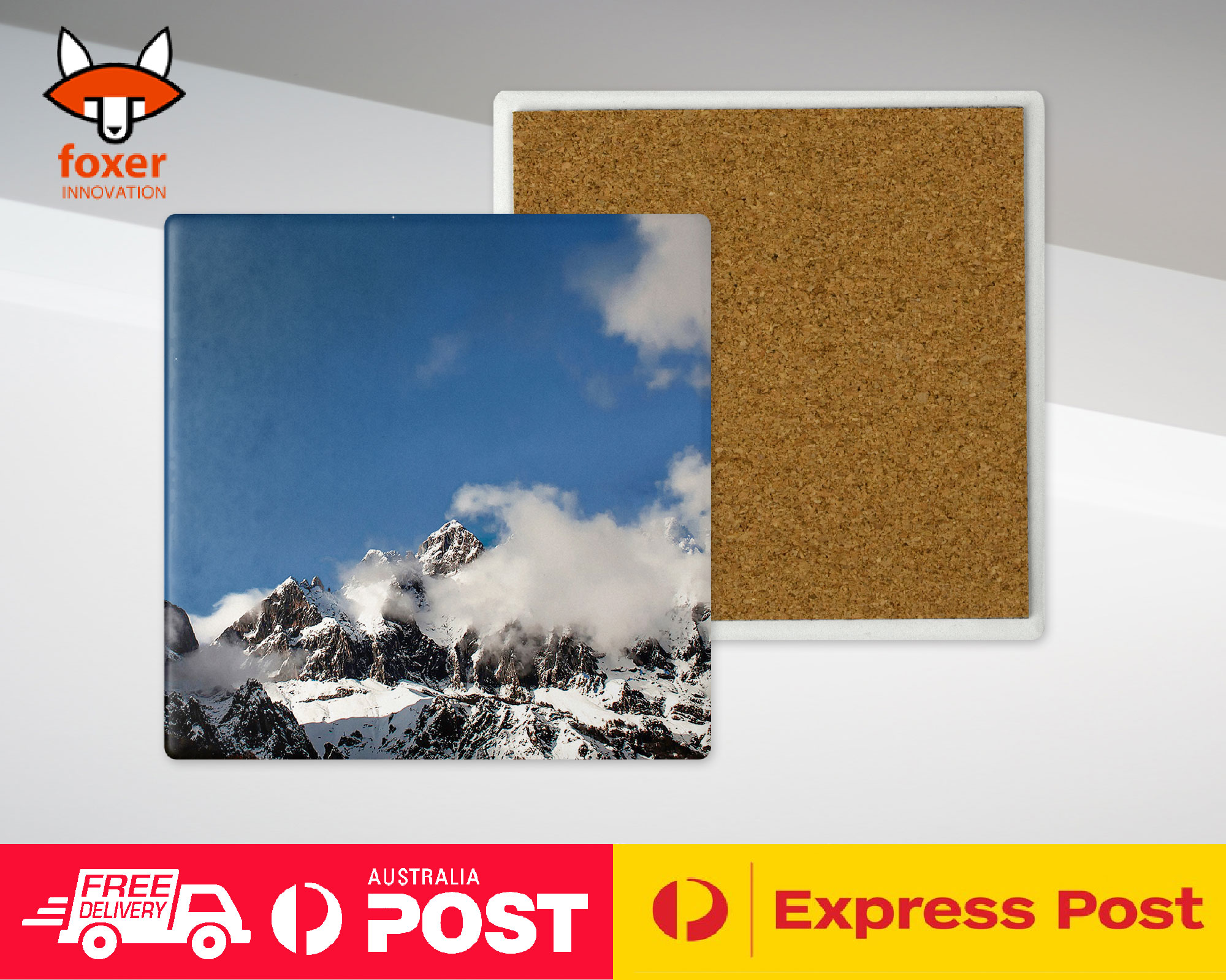 COASTER COFFEE DRINKING MAT|SNOWY MOUNTAIN - Imagen 18 de 21