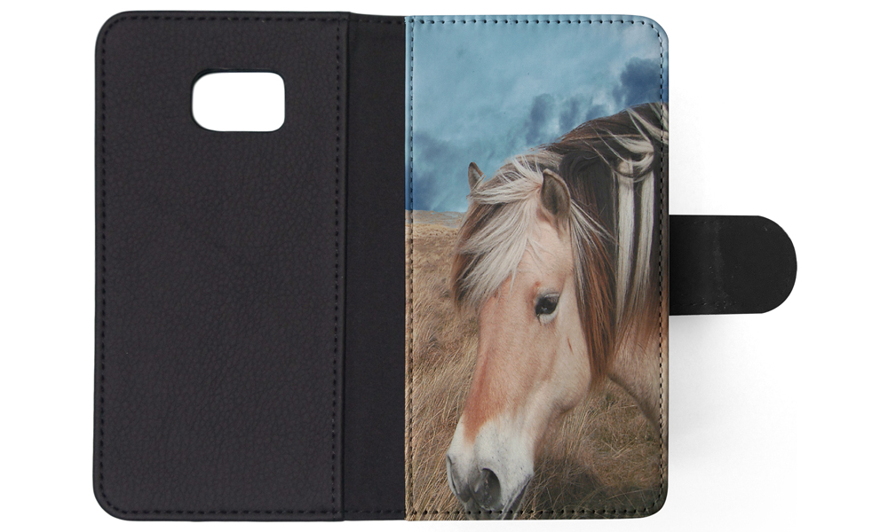 FLIP CASE FOR SAMSUNG GALAXY|HORSE ON FIELDS CLOUDY DAY - Picture 114 of 120
