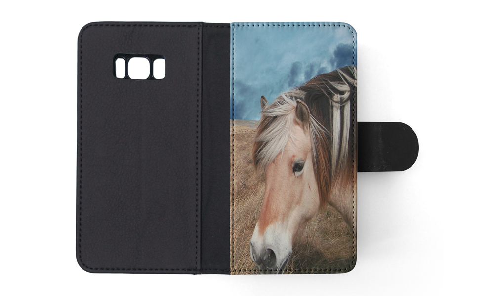 FLIP CASE FOR SAMSUNG GALAXY|HORSE ON FIELDS CLOUDY DAY - Picture 109 of 120