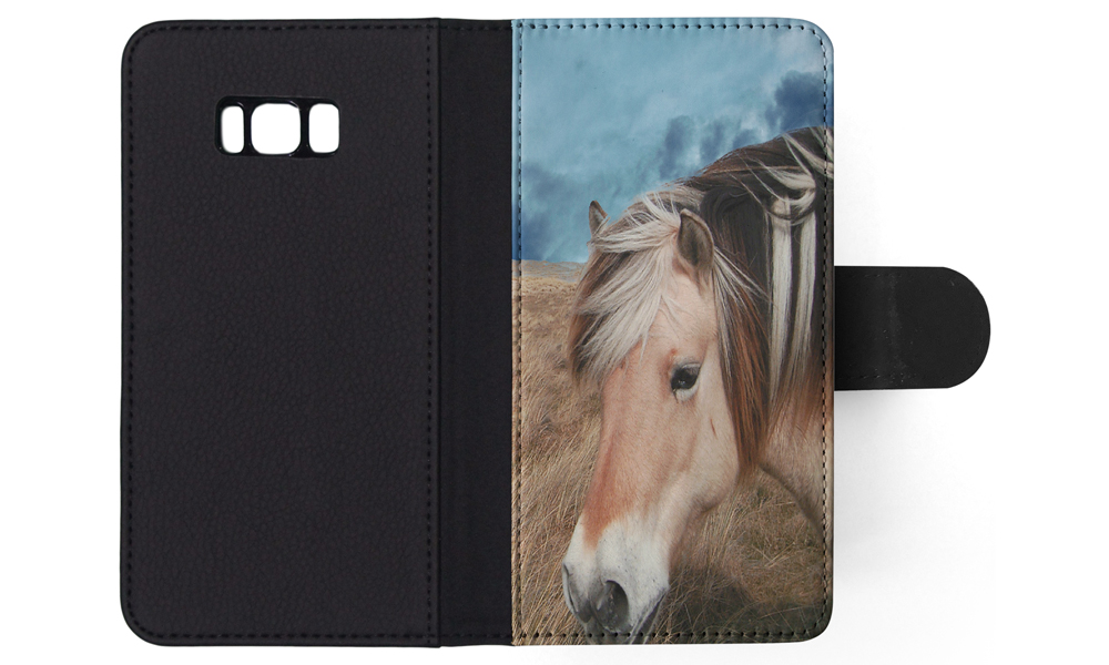 FLIP CASE FOR SAMSUNG GALAXY|HORSE ON FIELDS CLOUDY DAY - Picture 104 of 120