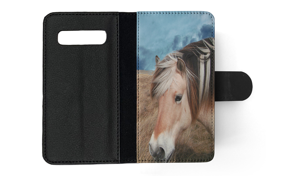 FLIP CASE FOR SAMSUNG GALAXY|HORSE ON FIELDS CLOUDY DAY - Picture 89 of 120