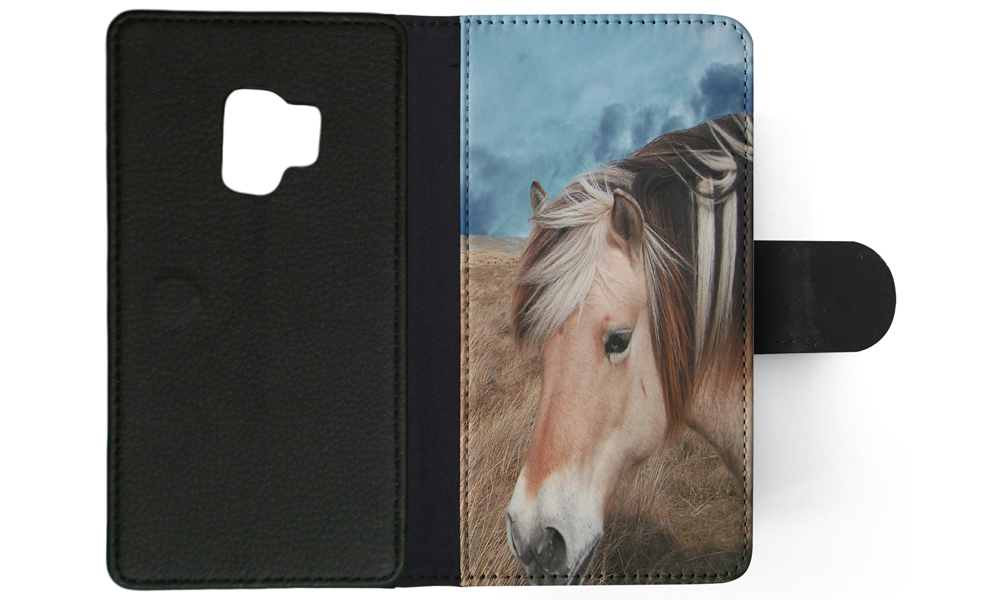 FLIP CASE FOR SAMSUNG GALAXY|HORSE ON FIELDS CLOUDY DAY - Picture 94 of 120