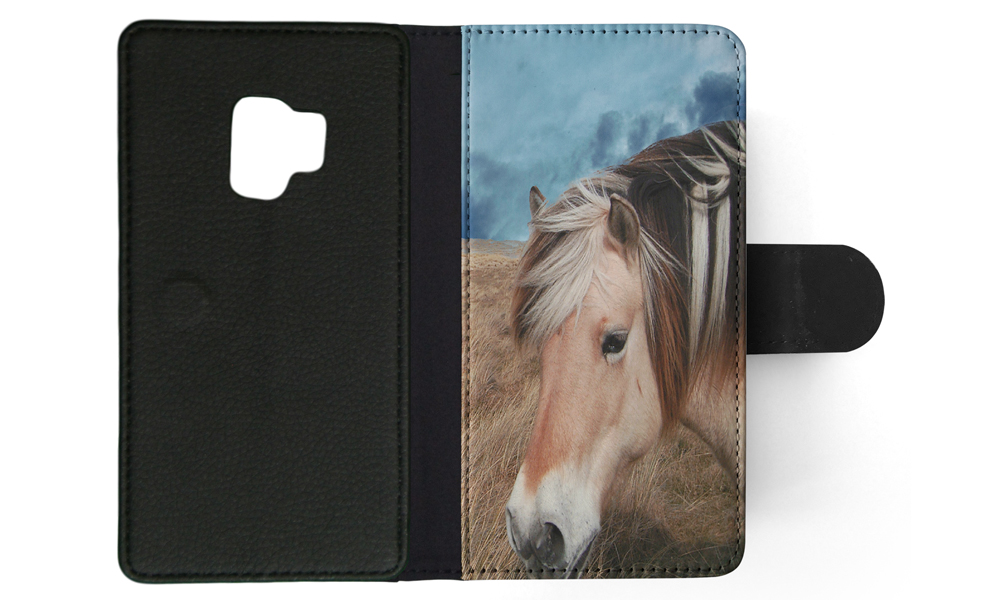 FLIP CASE FOR SAMSUNG GALAXY|HORSE ON FIELDS CLOUDY DAY - Picture 99 of 120