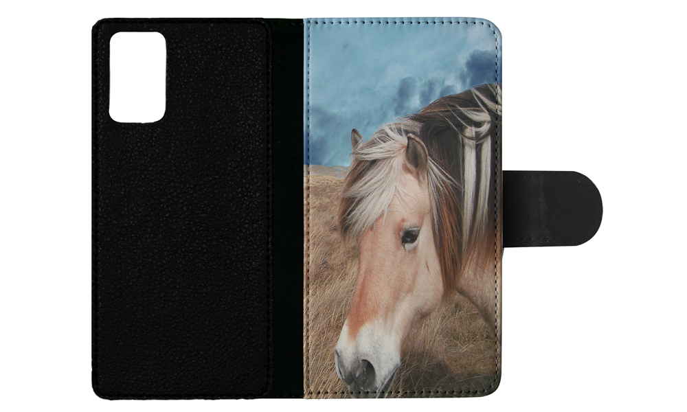 FLIP CASE FOR SAMSUNG GALAXY|HORSE ON FIELDS CLOUDY DAY - Picture 74 of 120