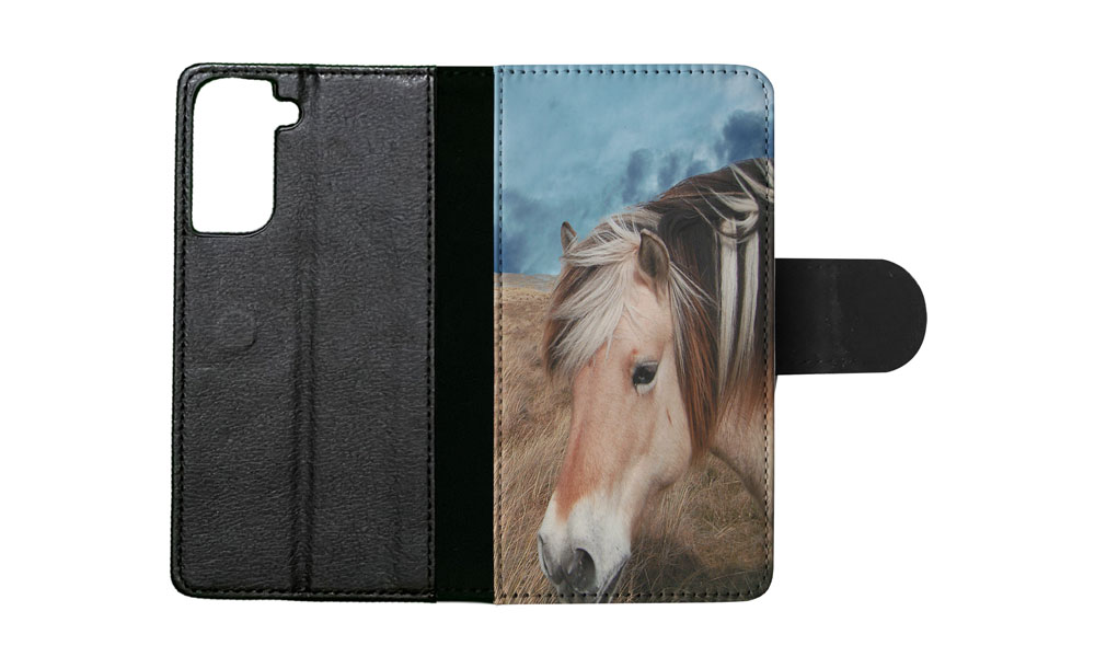 FLIP CASE FOR SAMSUNG GALAXY|HORSE ON FIELDS CLOUDY DAY - Picture 64 of 120