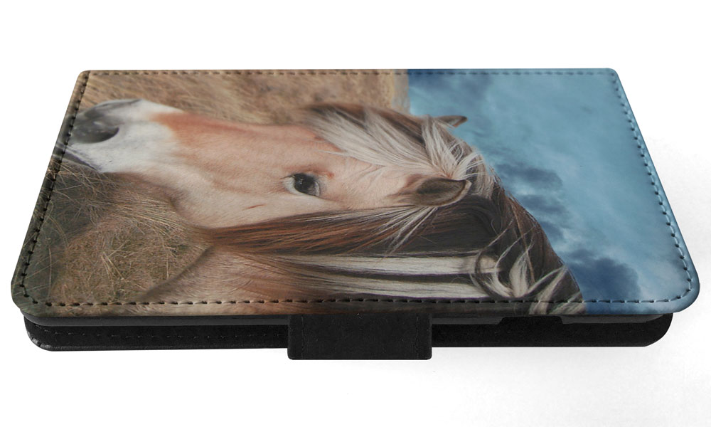 FLIP CASE FOR SAMSUNG GALAXY|HORSE ON FIELDS CLOUDY DAY - Picture 53 of 120