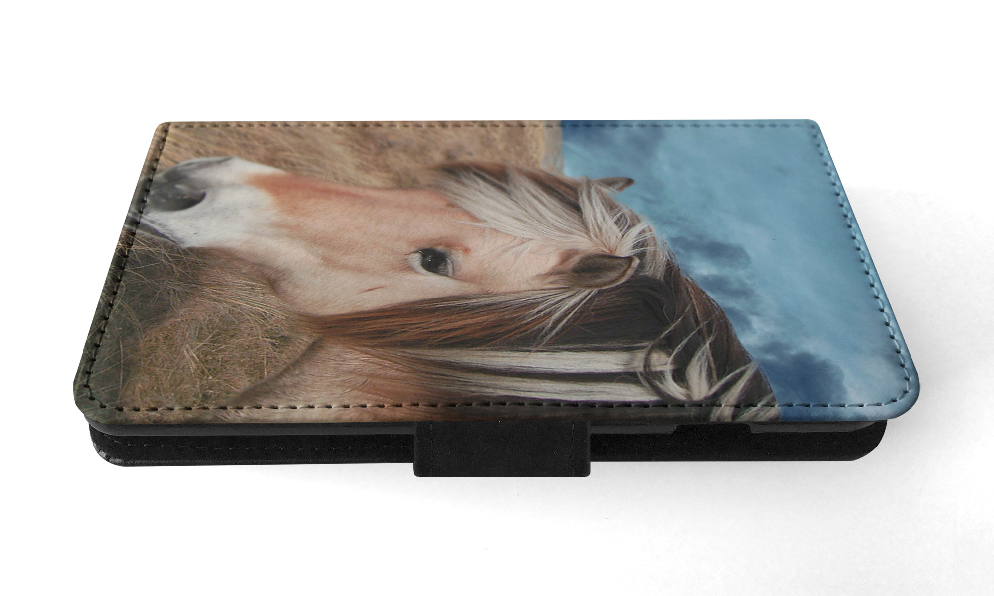 FLIP CASE FOR SAMSUNG GALAXY|HORSE ON FIELDS CLOUDY DAY - Picture 48 of 120