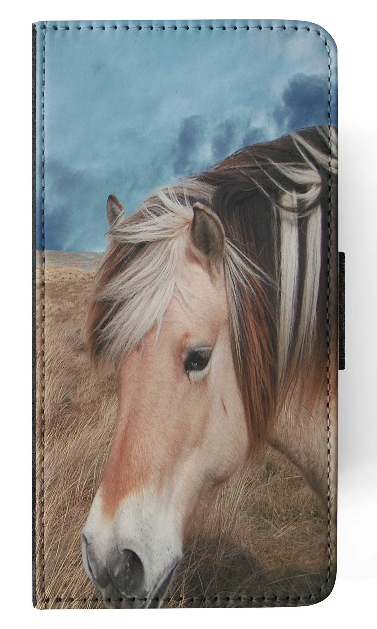 FLIP CASE FOR SAMSUNG GALAXY|HORSE ON FIELDS CLOUDY DAY - Picture 42 of 120
