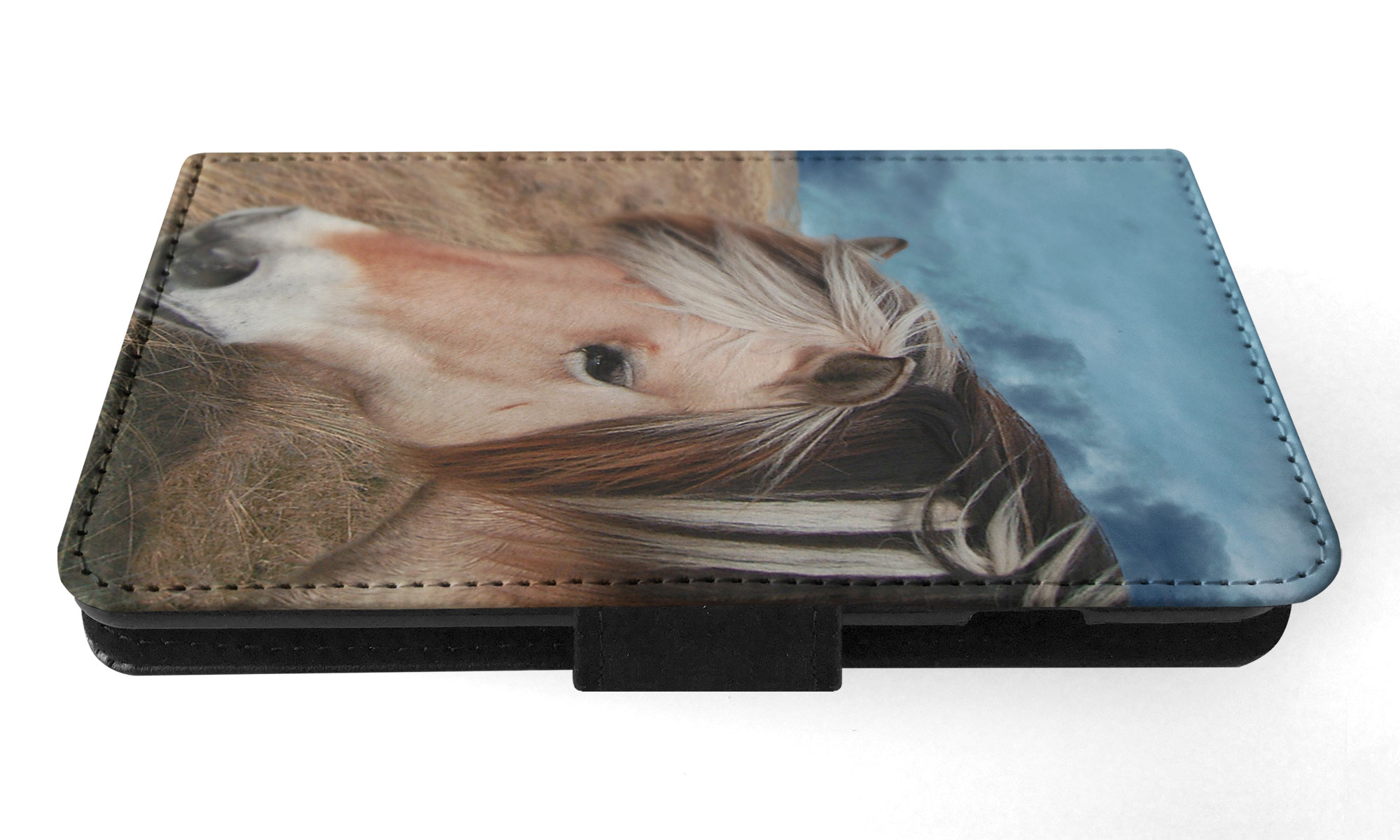 FLIP CASE FOR SAMSUNG GALAXY|HORSE ON FIELDS CLOUDY DAY - Picture 43 of 120