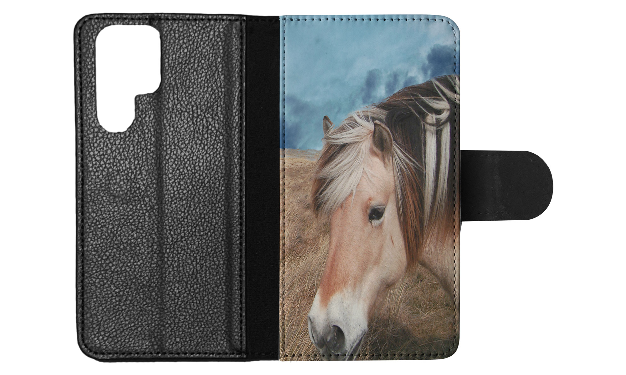 FLIP CASE FOR SAMSUNG GALAXY|HORSE ON FIELDS CLOUDY DAY - Picture 39 of 120