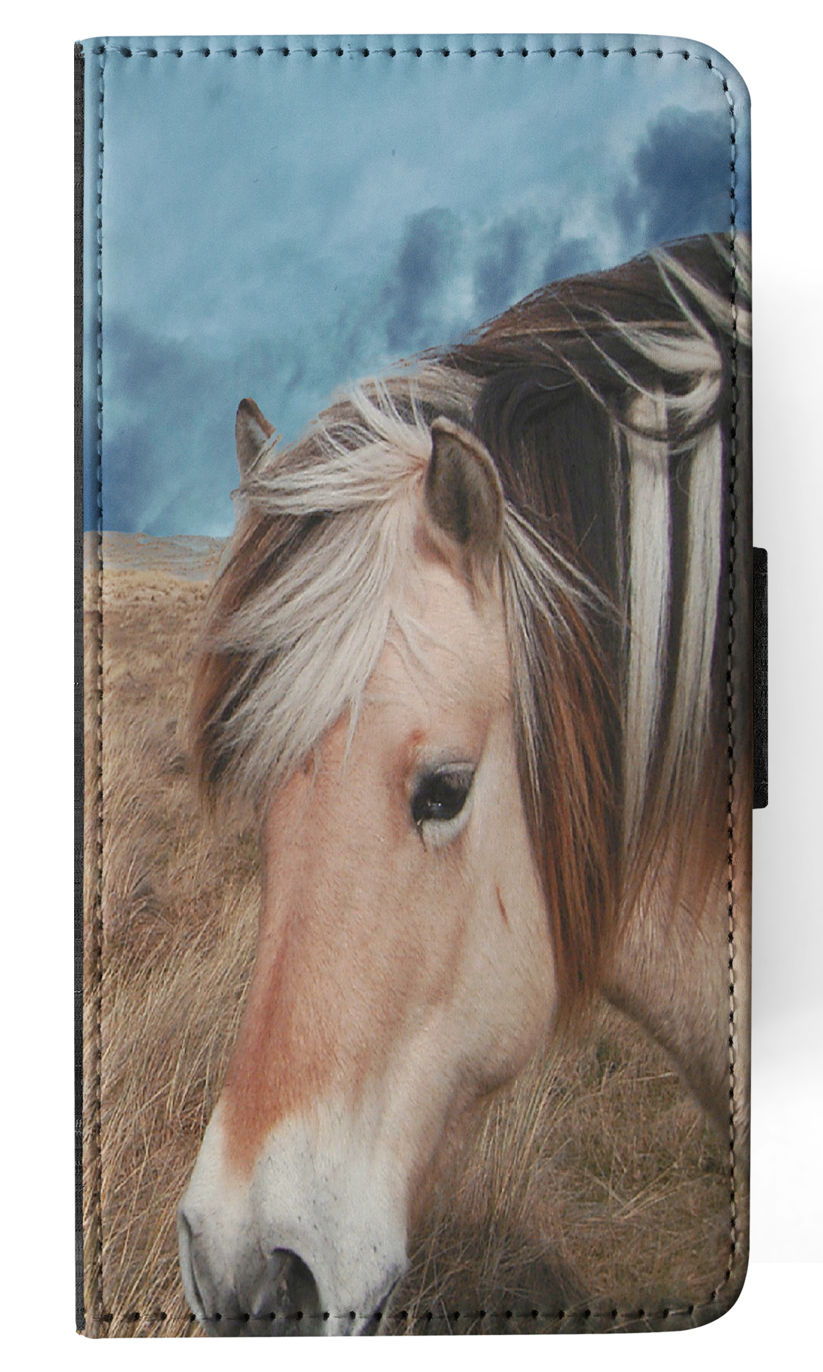FLIP CASE FOR SAMSUNG GALAXY|HORSE ON FIELDS CLOUDY DAY - Picture 12 of 120