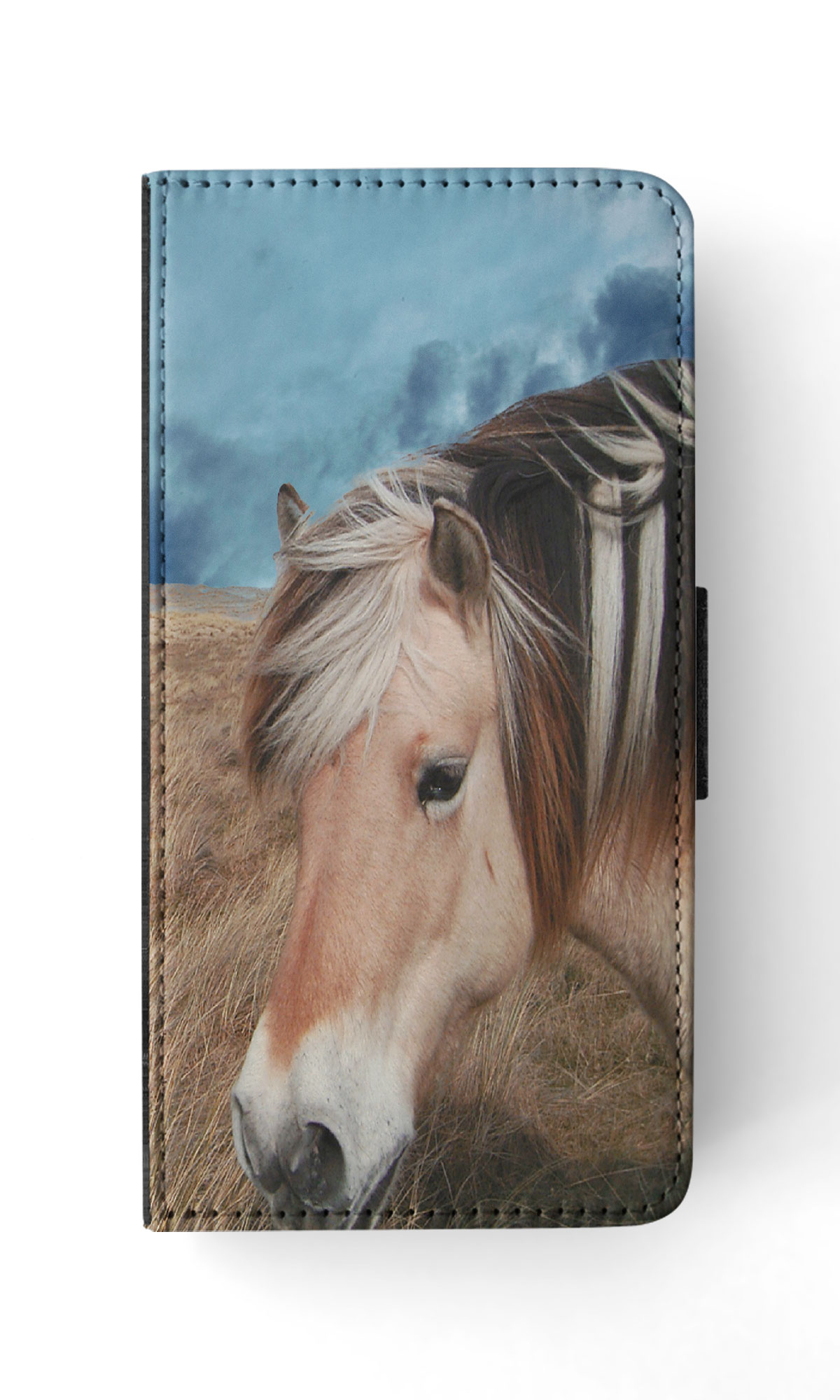 FLIP CASE FOR SAMSUNG GALAXY|HORSE ON FIELDS CLOUDY DAY - Picture 32 of 120