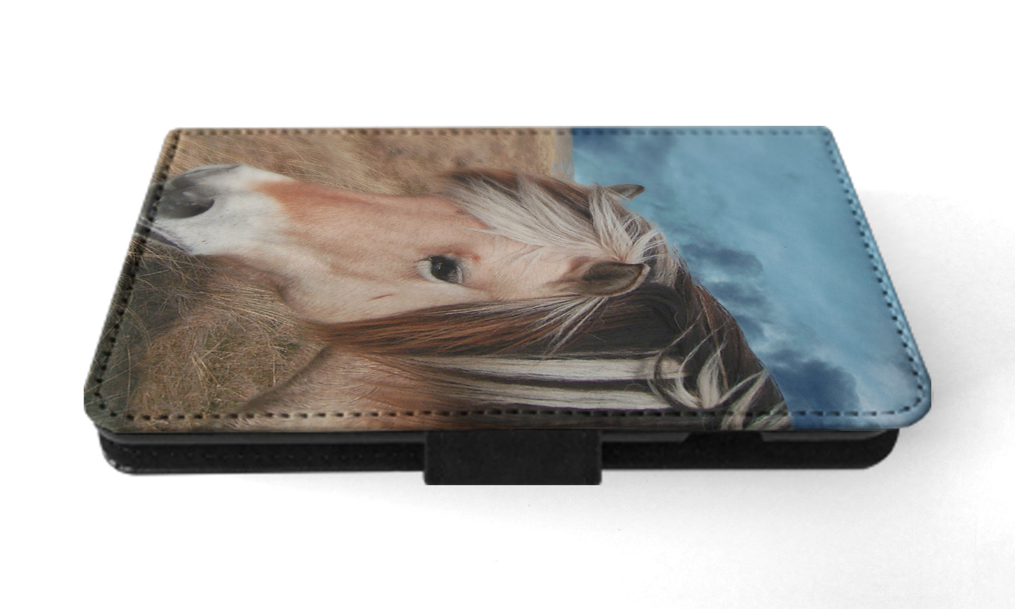 FLIP CASE FOR SAMSUNG GALAXY|HORSE ON FIELDS CLOUDY DAY - Picture 33 of 120