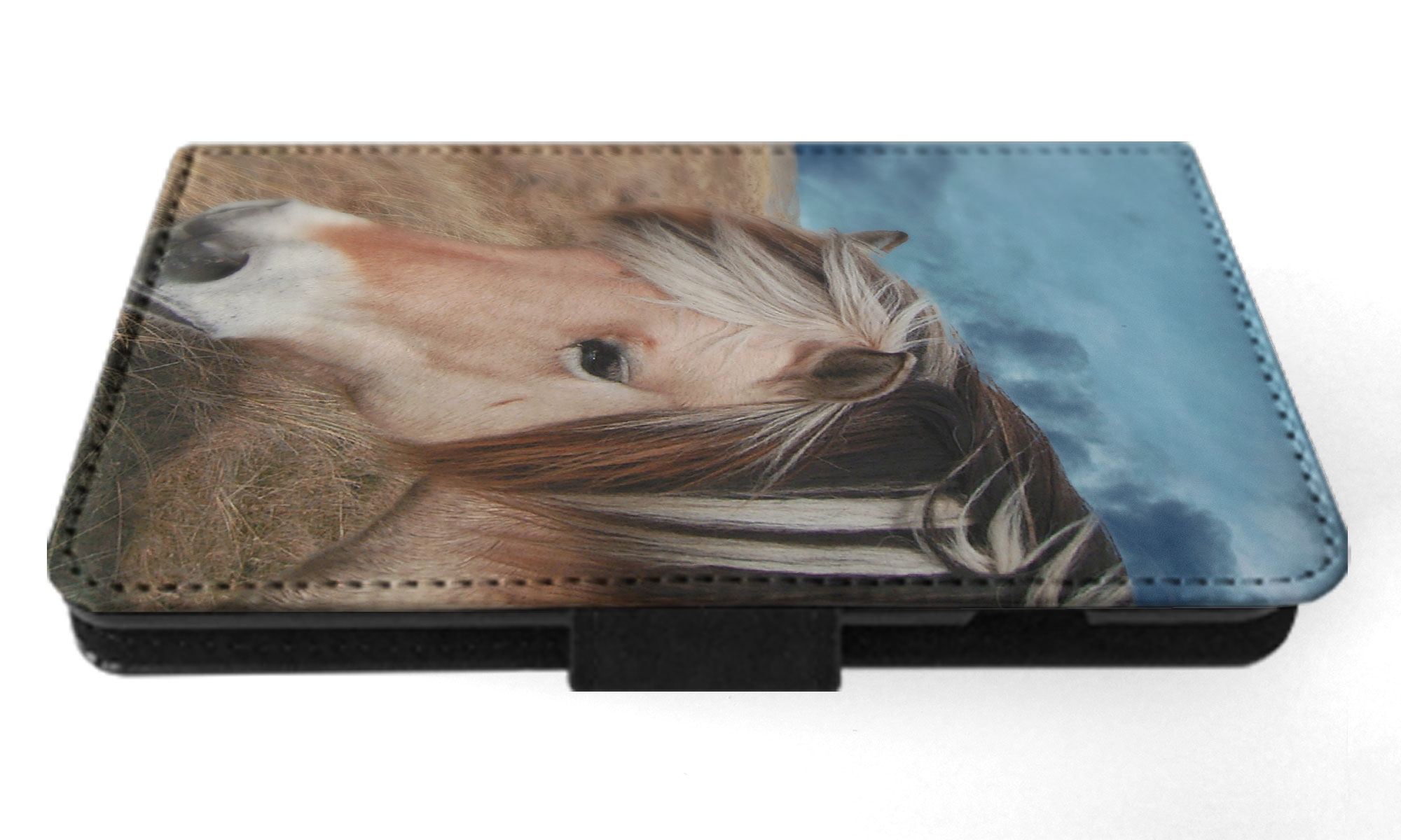 FLIP CASE FOR SAMSUNG GALAXY|HORSE ON FIELDS CLOUDY DAY - Picture 28 of 120