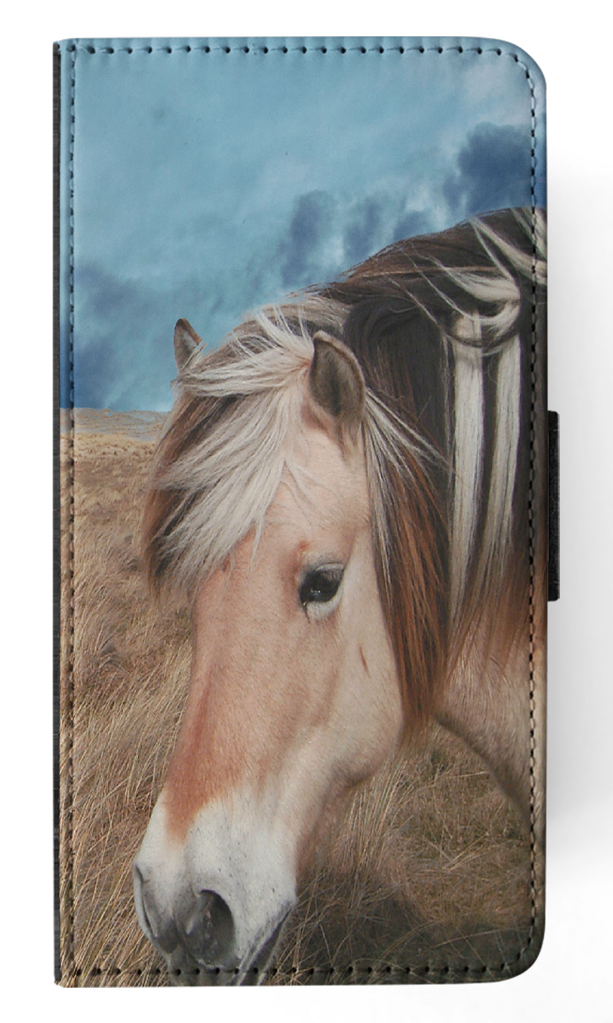 FLIP CASE FOR SAMSUNG GALAXY|HORSE ON FIELDS CLOUDY DAY - Picture 22 of 120