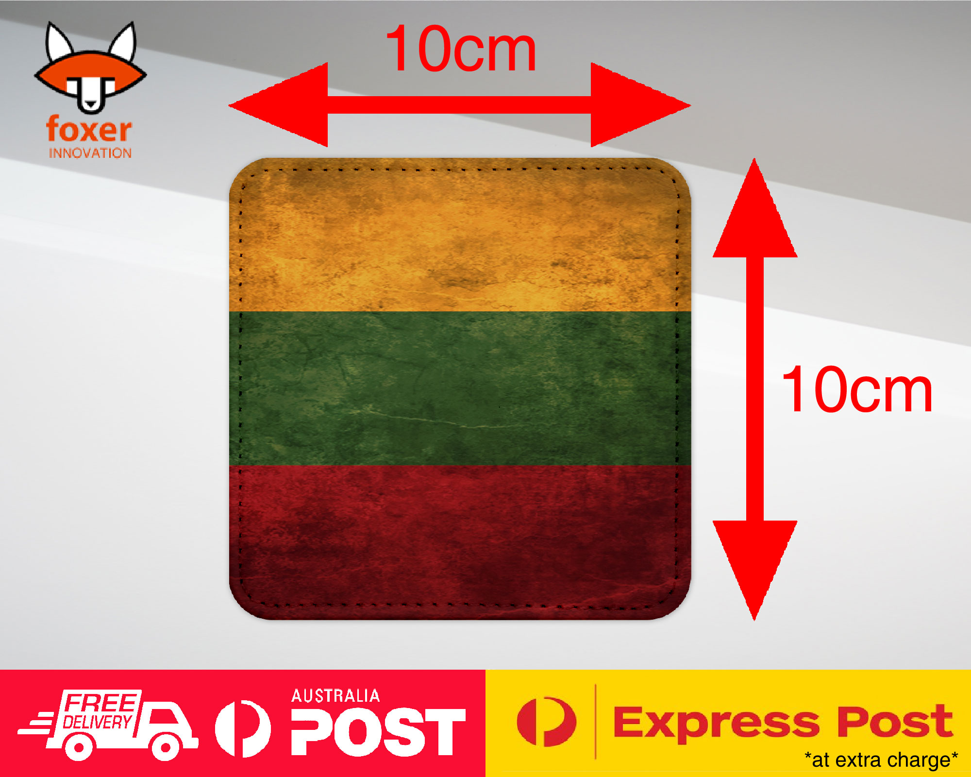COASTER COFFEE DRINKING MAT|LITHUANIA COUNTRY FLAG 89 - Picture 17 of 21