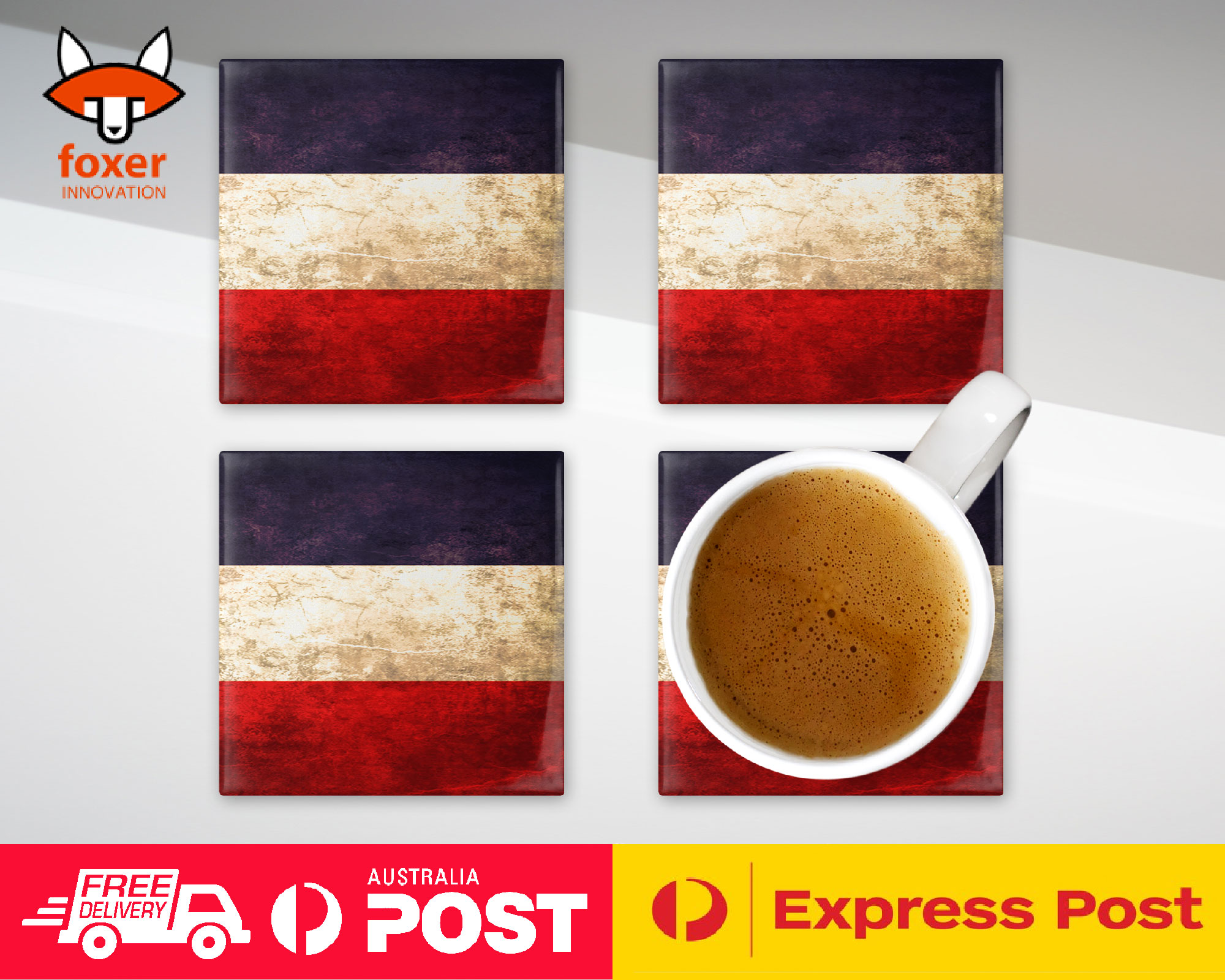 COASTER COFFEE DRINKING MAT|LOS ALTOS COUNTRY FLAG - Imagen 19 de 21