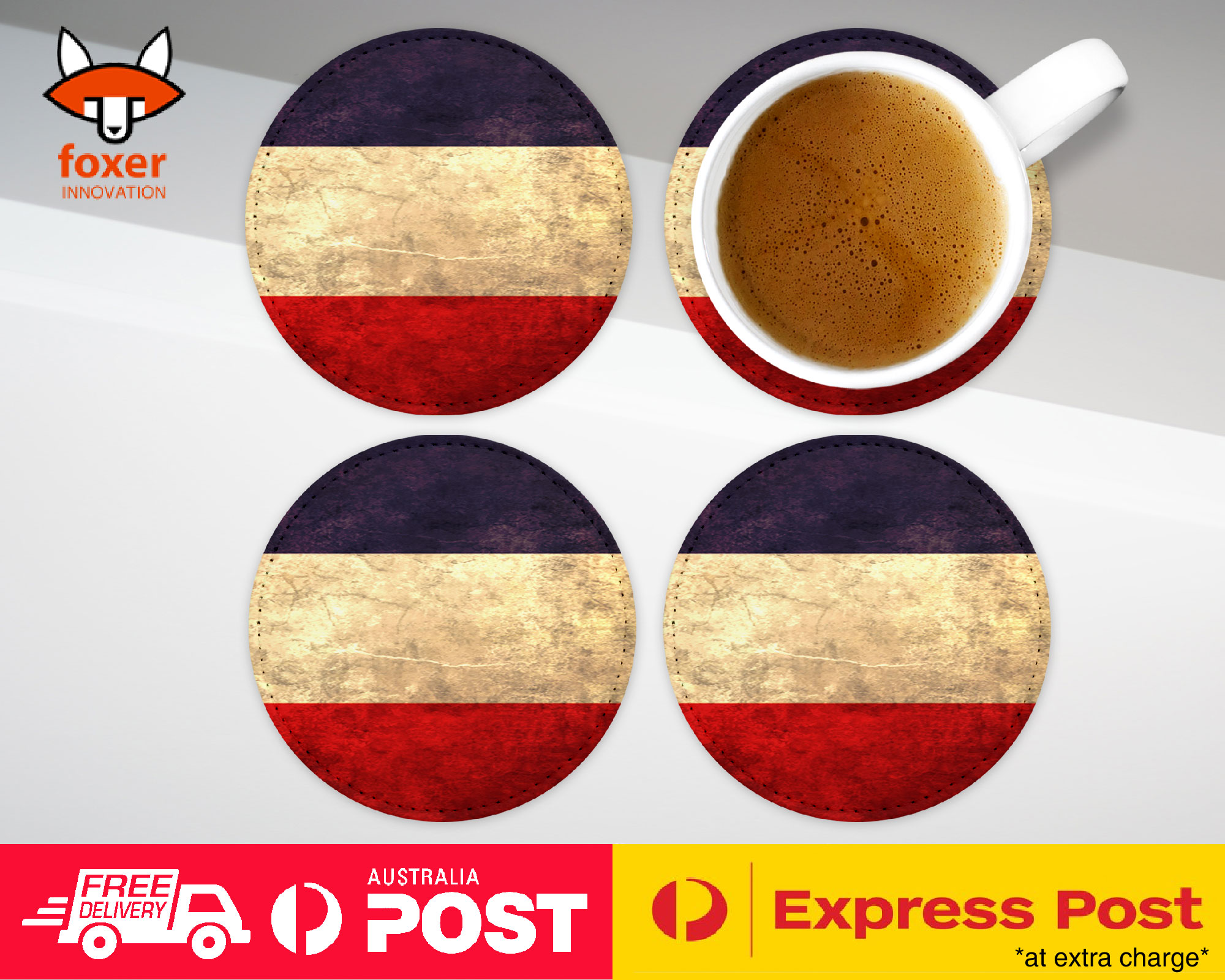 COASTER COFFEE DRINKING MAT|LOS ALTOS COUNTRY FLAG - Imagen 6 de 21