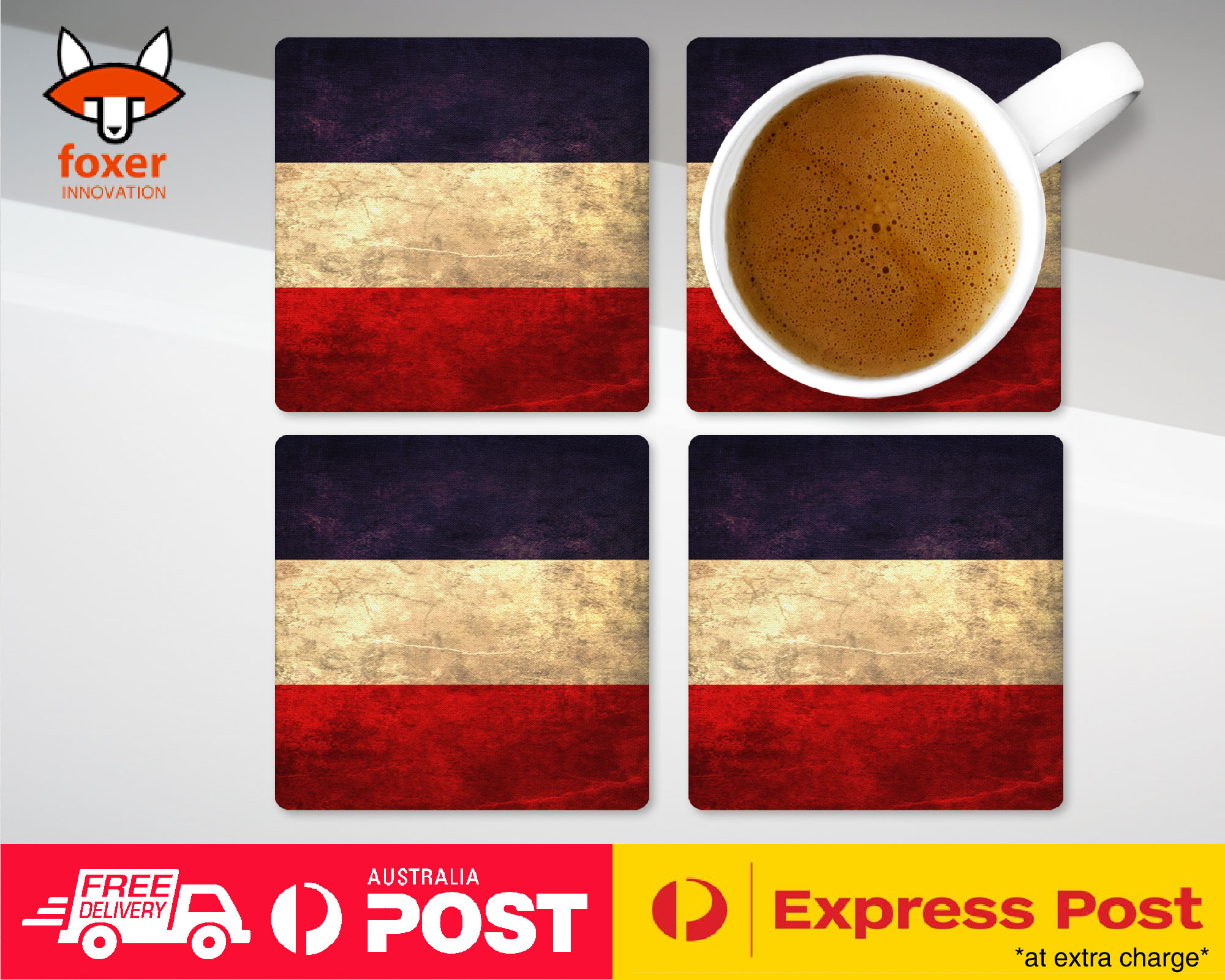 COASTER COFFEE DRINKING MAT|LOS ALTOS COUNTRY FLAG - Imagen 13 de 21