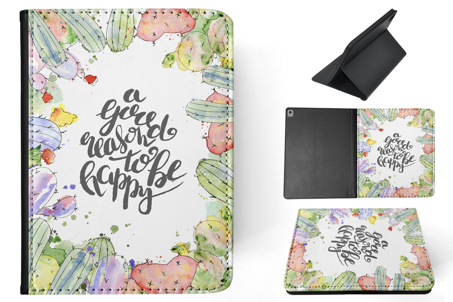 CASE COVER FOR APPLE IPAD|WATERCOLOR CACTUS PATTERN #7 - Bild 21 von 55