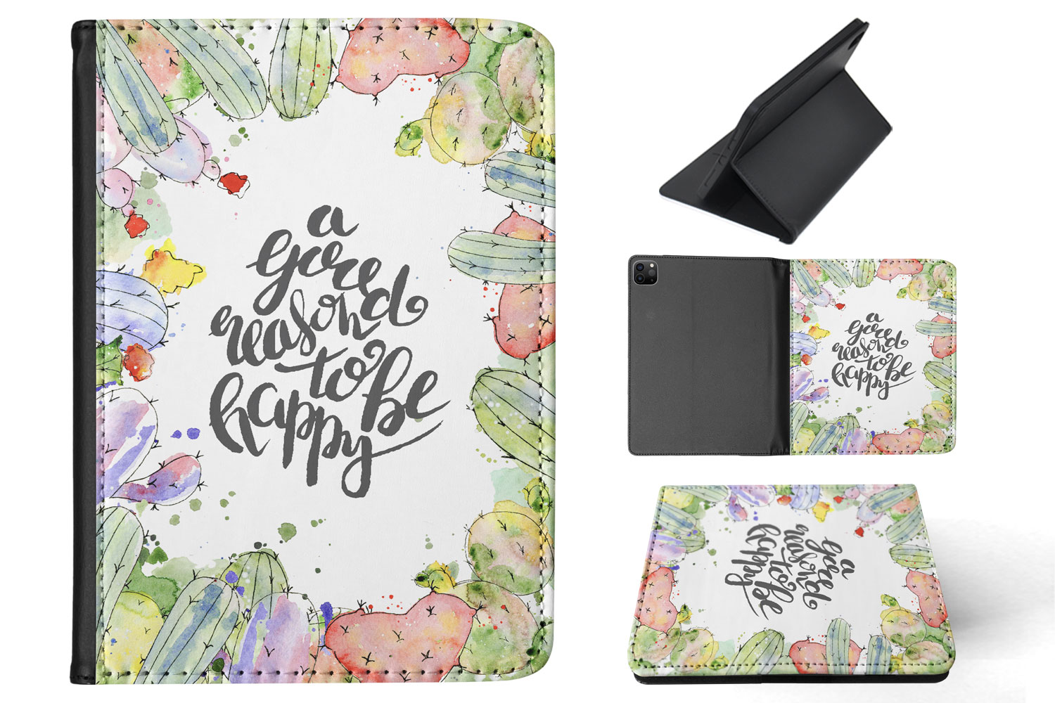 CASE COVER FOR APPLE IPAD|WATERCOLOR CACTUS PATTERN #7 - Bild 36 von 55