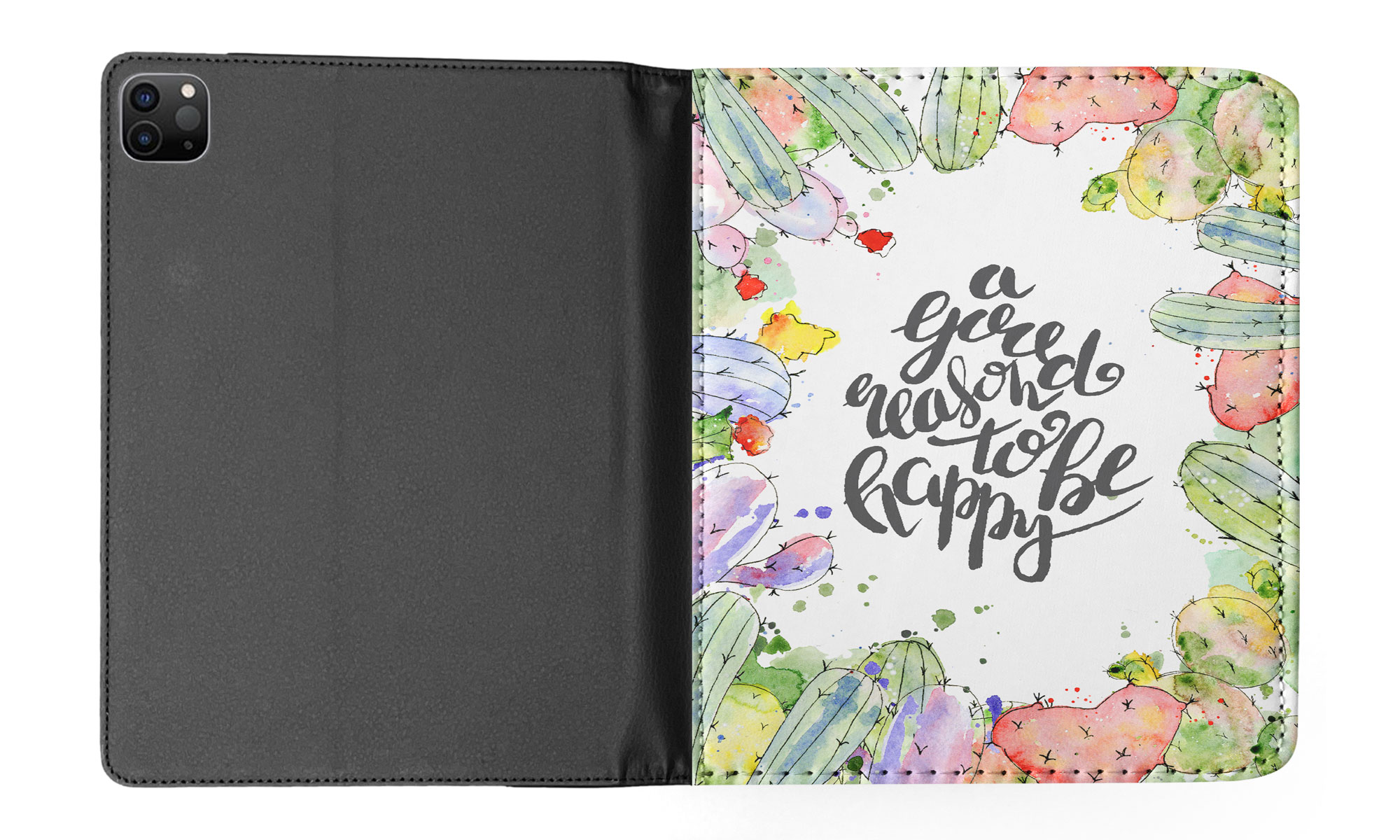 CASE COVER FOR APPLE IPAD|WATERCOLOR CACTUS PATTERN #7 - Bild 39 von 55