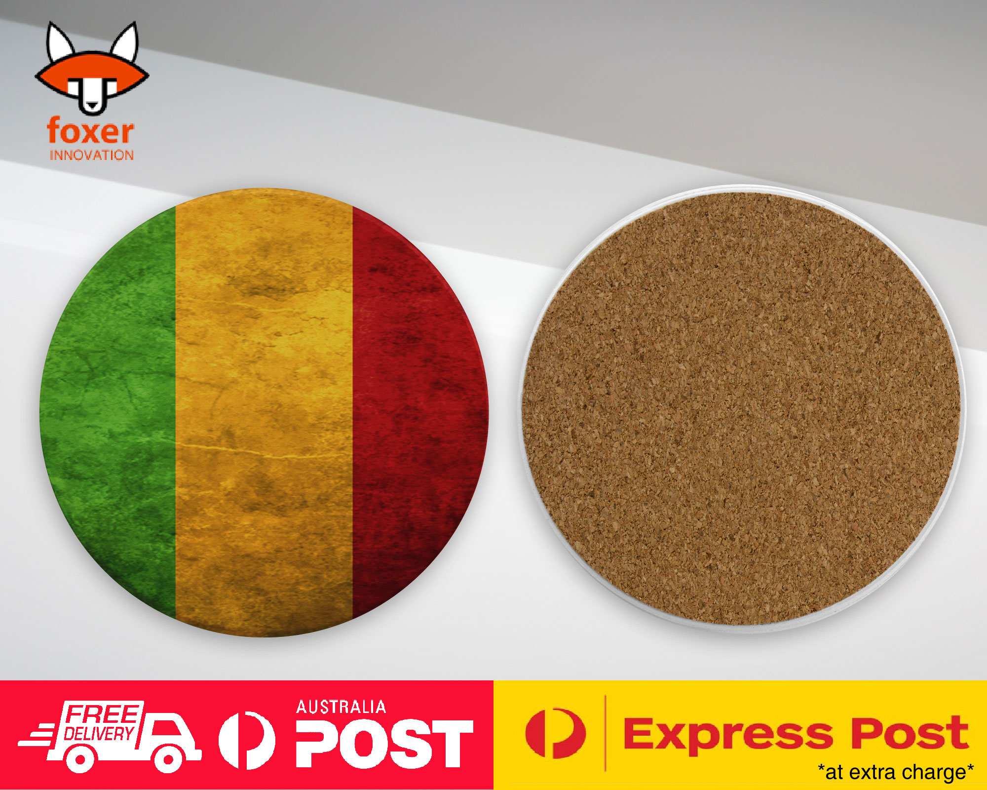 COASTER COFFEE DRINKING MAT|MALI COUNTRY FLAG 96