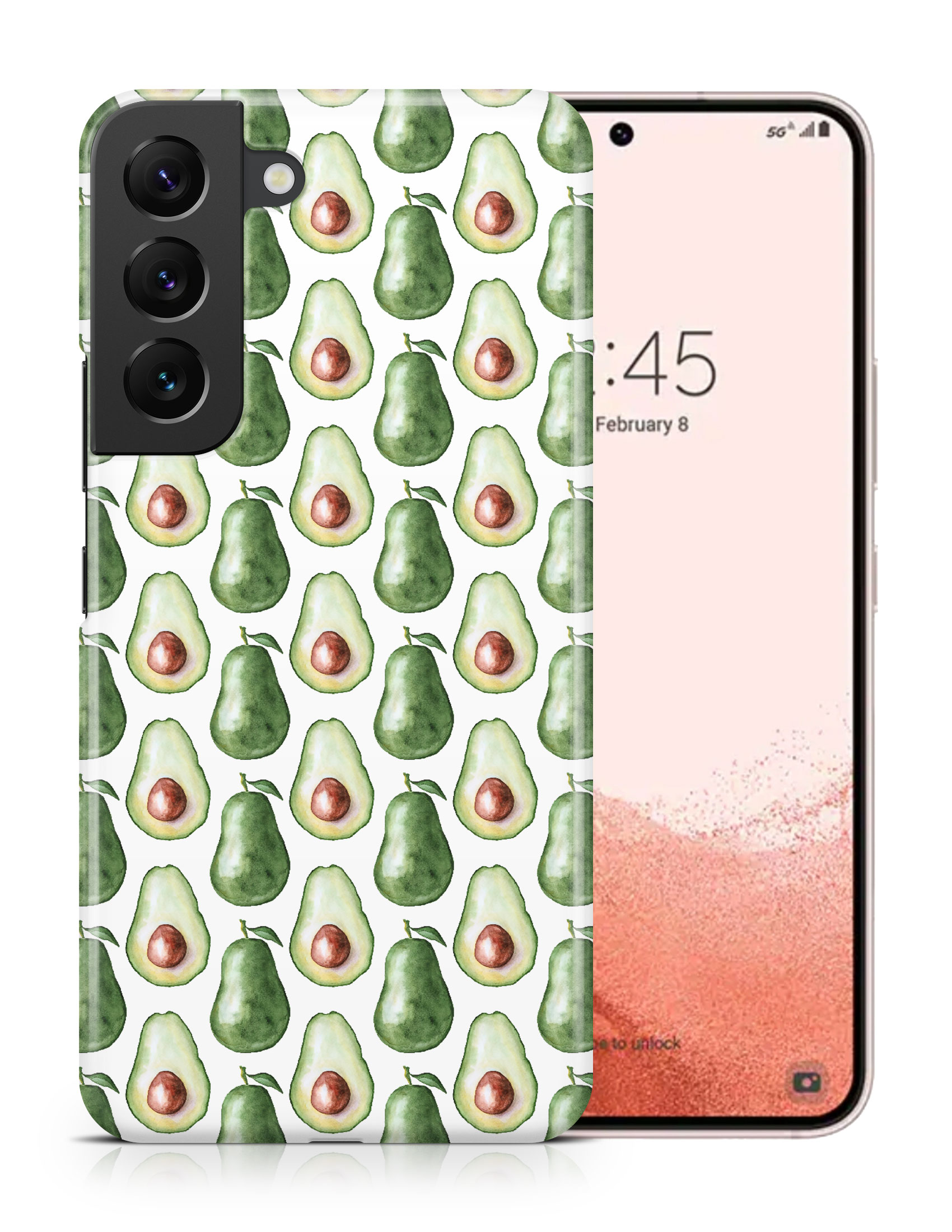 CASE COVER FOR SAMSUNG GALAXY|WATERCOLOR AVACADO FRUIT PATTERN - Picture 9 of 25