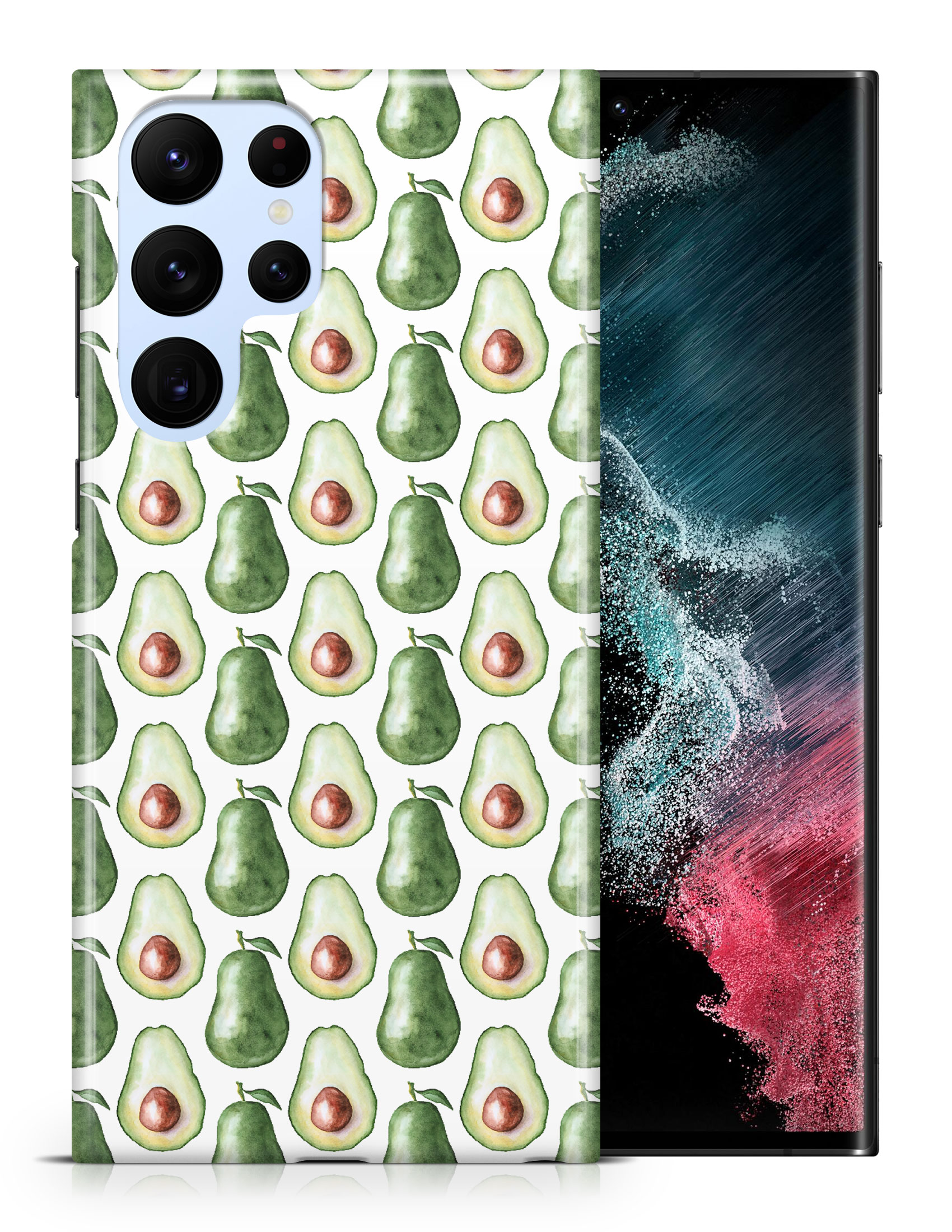 CASE COVER FOR SAMSUNG GALAXY|WATERCOLOR AVACADO FRUIT PATTERN - Picture 8 of 25