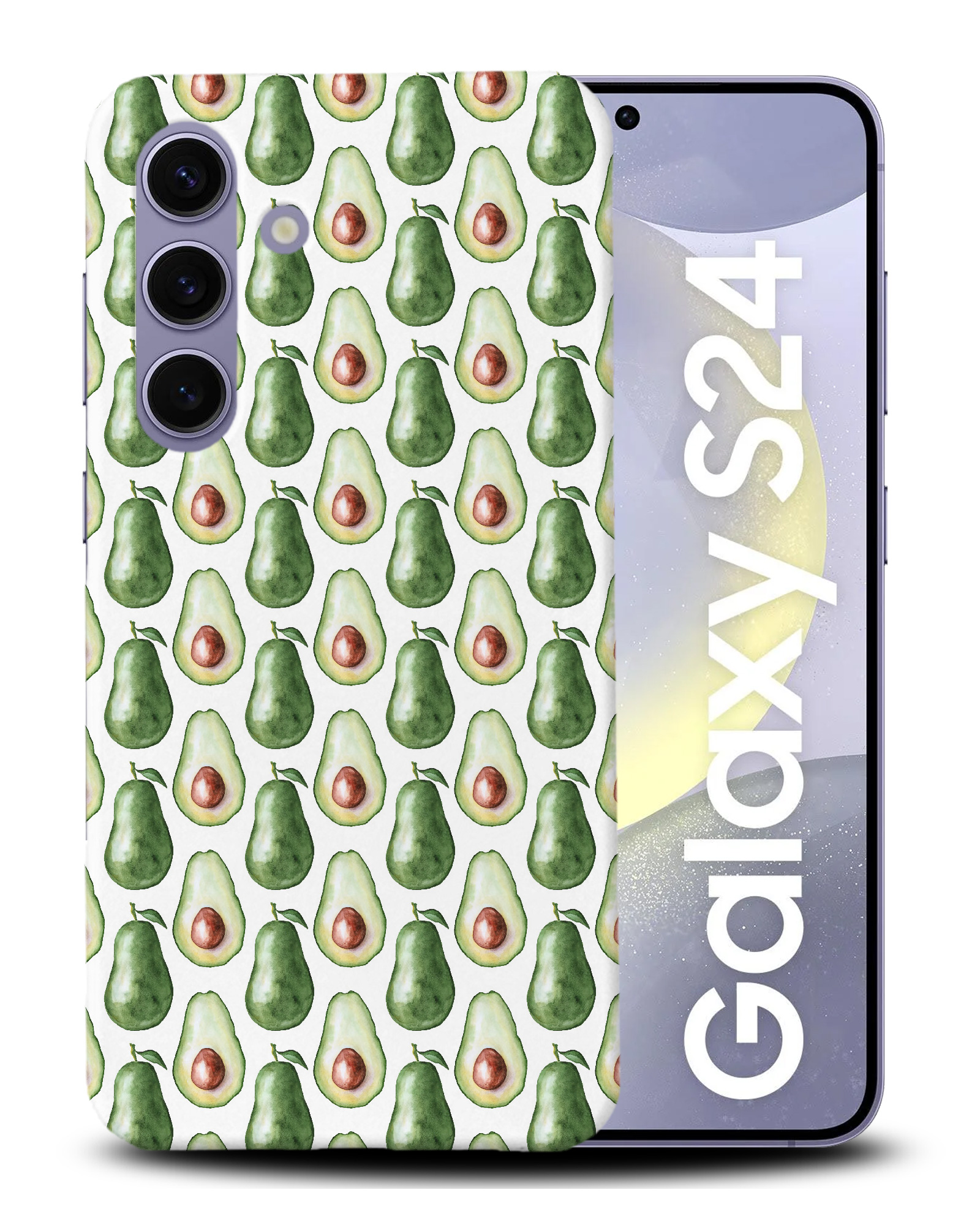 CASE COVER FOR SAMSUNG GALAXY|WATERCOLOR AVACADO FRUIT PATTERN - Picture 4 of 25